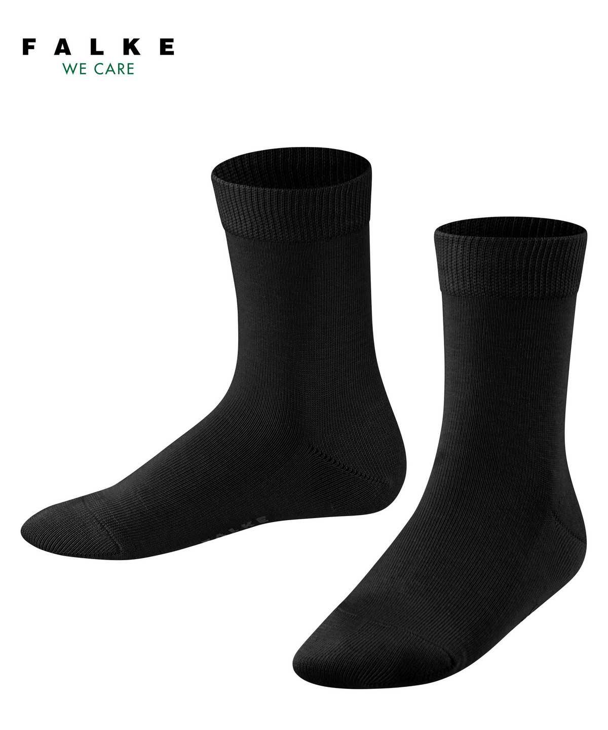 Skarpetki Falke Family Socks Dziecięce Czarne | INHRAZ-568