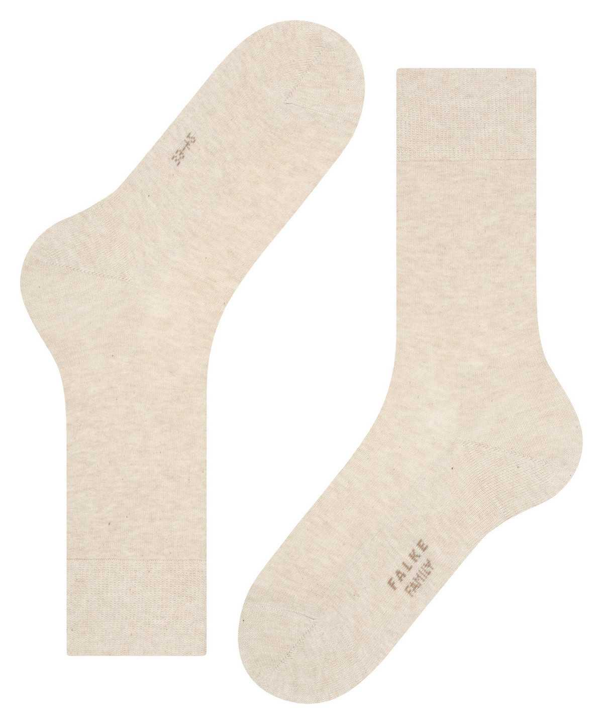 Skarpetki Falke Family Socks Męskie Beżowe | PZDRUT-016