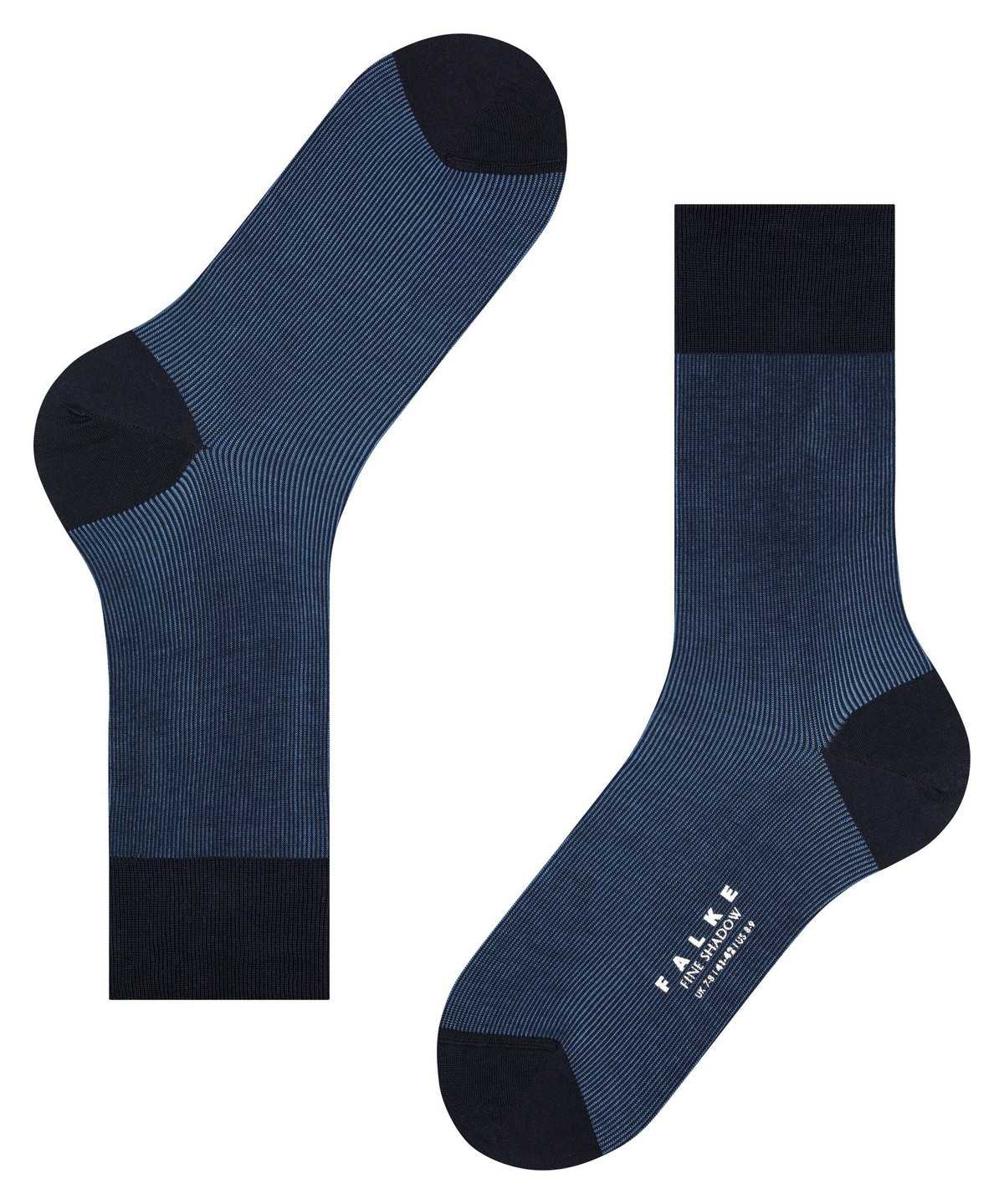 Skarpetki Falke Fine Shadow Socks Męskie Niebieskie | OPIDBN-758