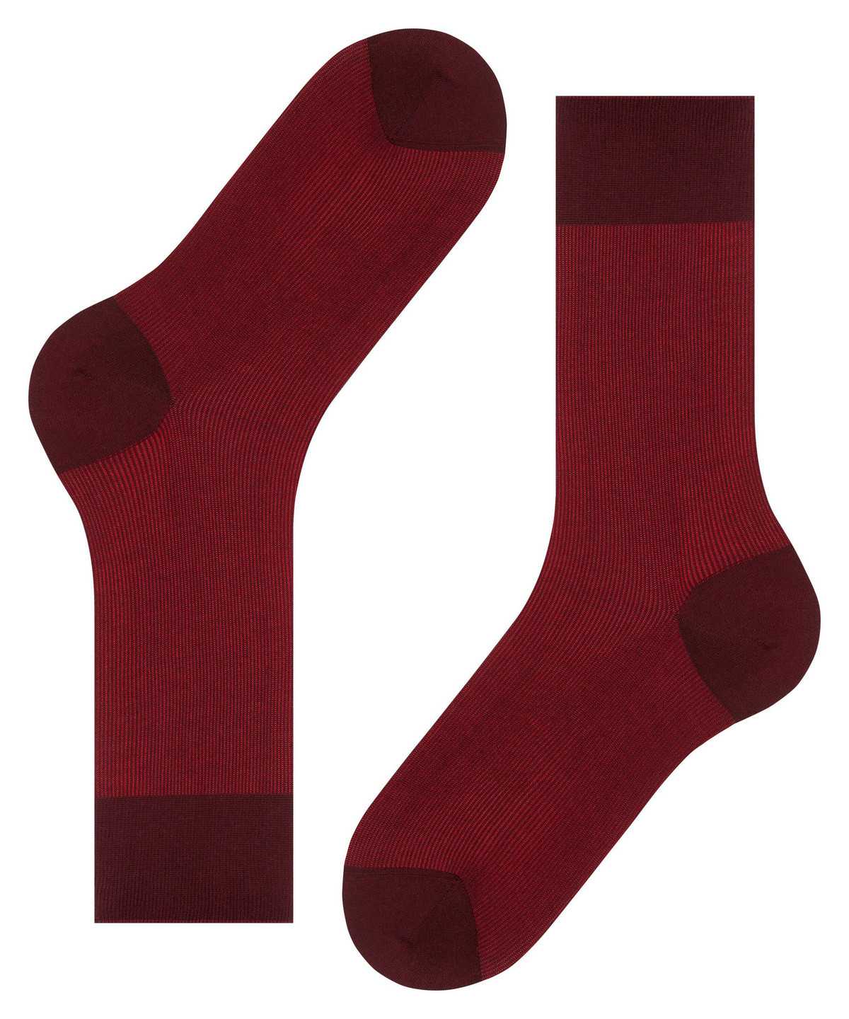 Skarpetki Falke Fine Shadow Socks Męskie Czerwone | RPVZAM-120