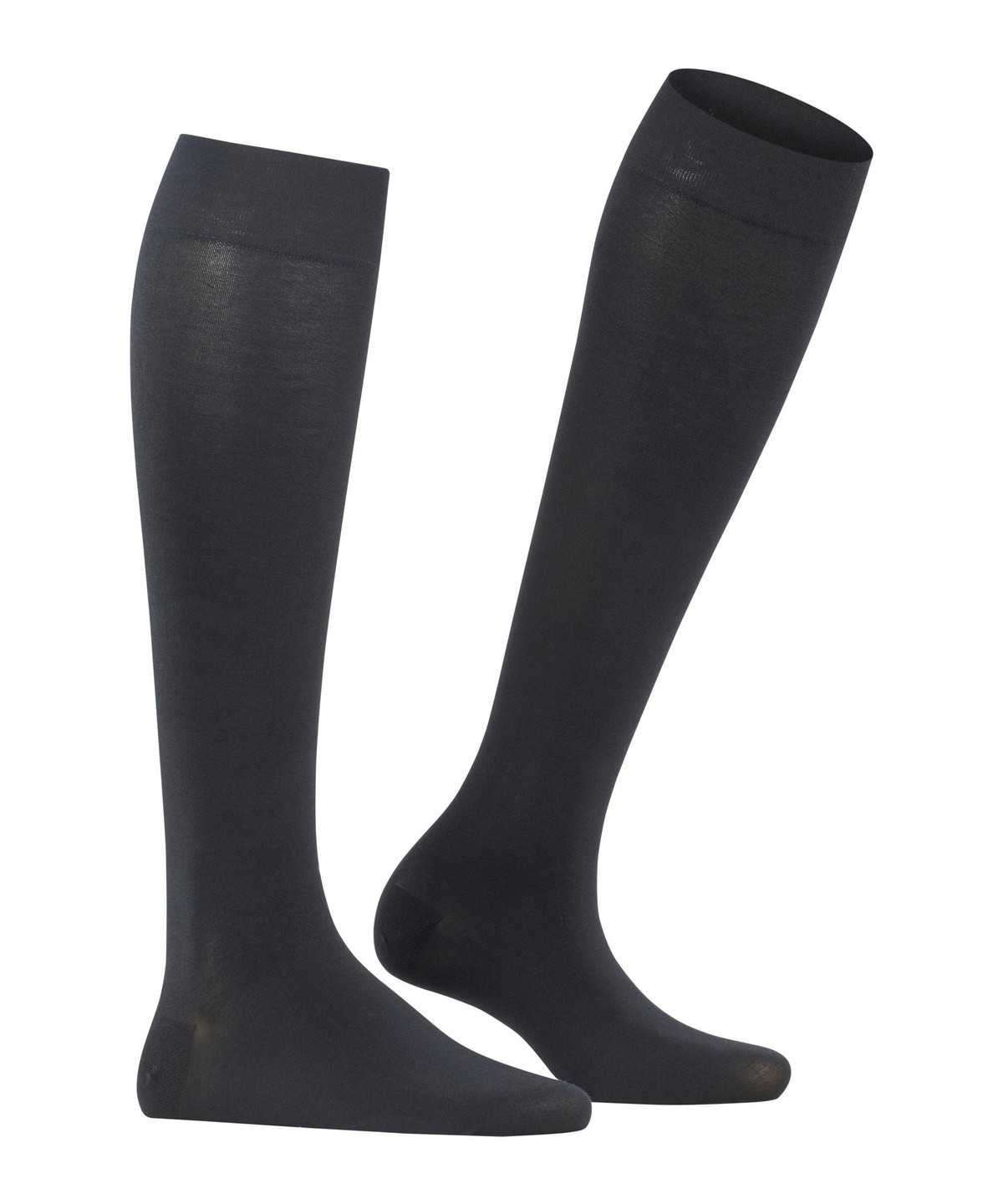 Skarpetki Falke Fine Softness 50 DEN Knee-high Socks Damskie Czarne | HRYUMP-127