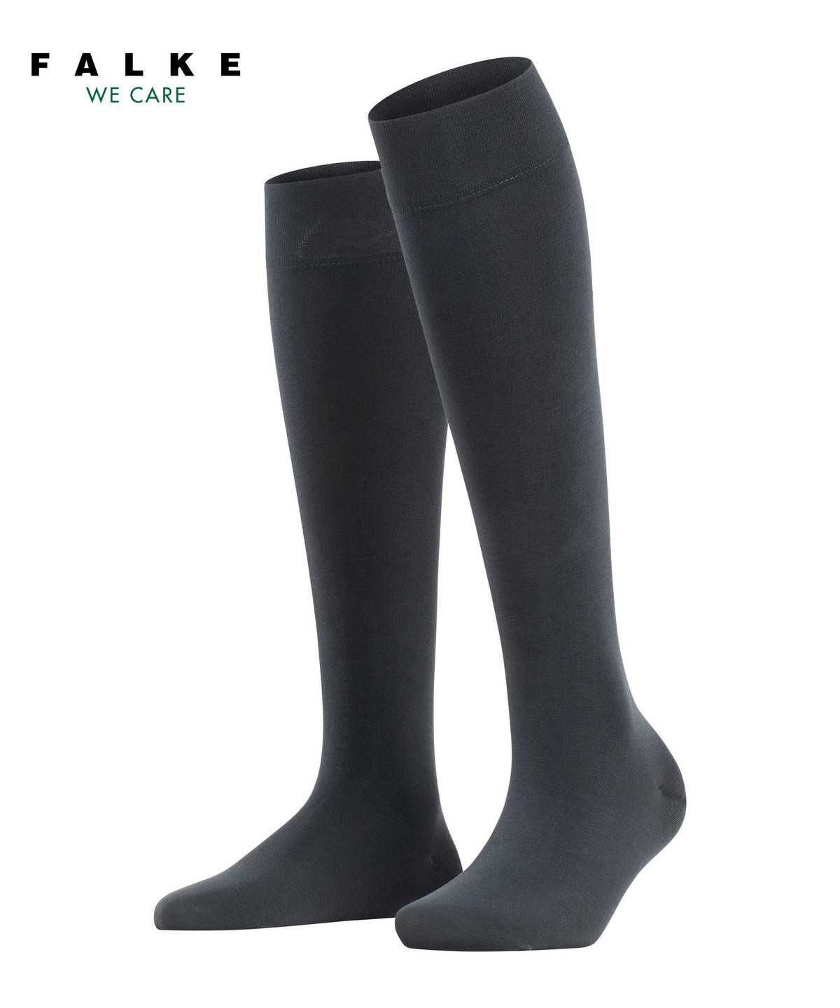 Skarpetki Falke Fine Softness 50 DEN Knee-high Socks Damskie Szare | JNWBOK-289