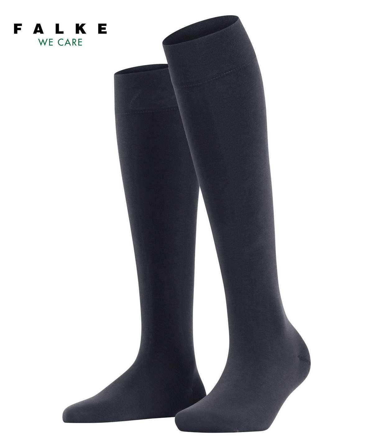 Skarpetki Falke Fine Softness 50 DEN Knee-high Socks Damskie Niebieskie | DHNUAY-790