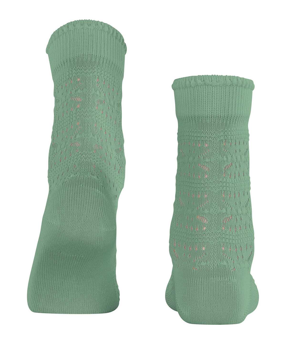 Skarpetki Falke Granny Square Socks Damskie Zielone | IGLXKE-832