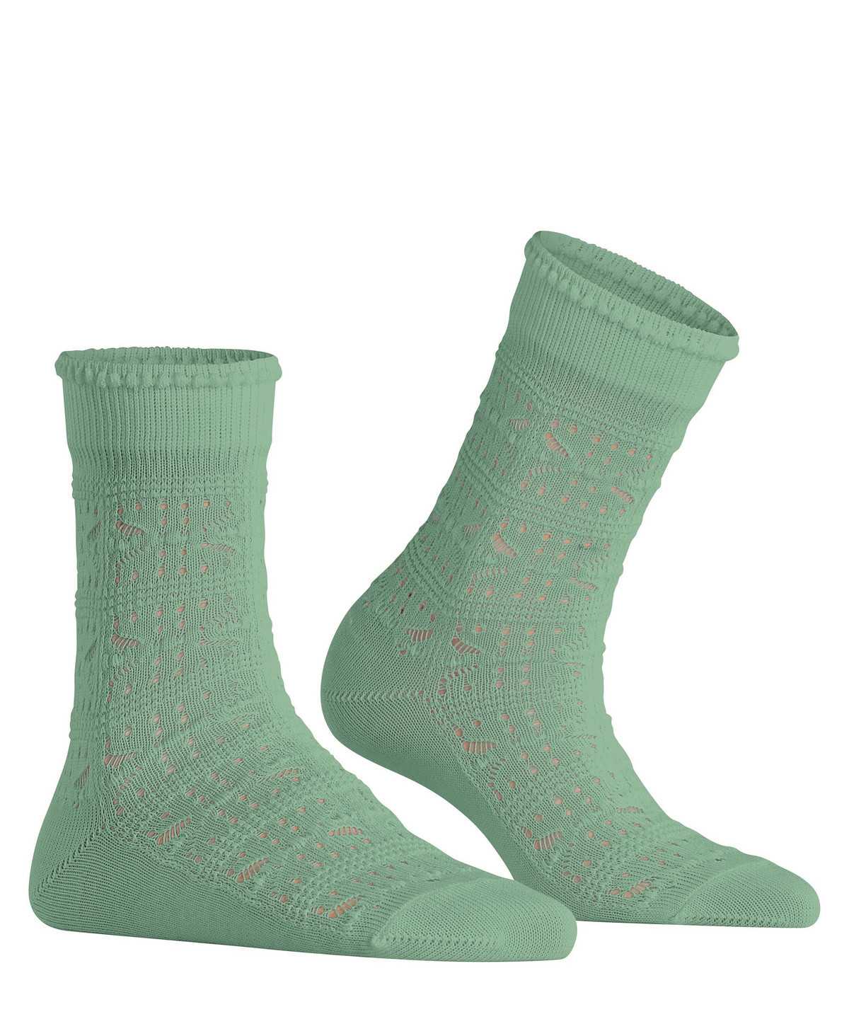 Skarpetki Falke Granny Square Socks Damskie Zielone | IGLXKE-832