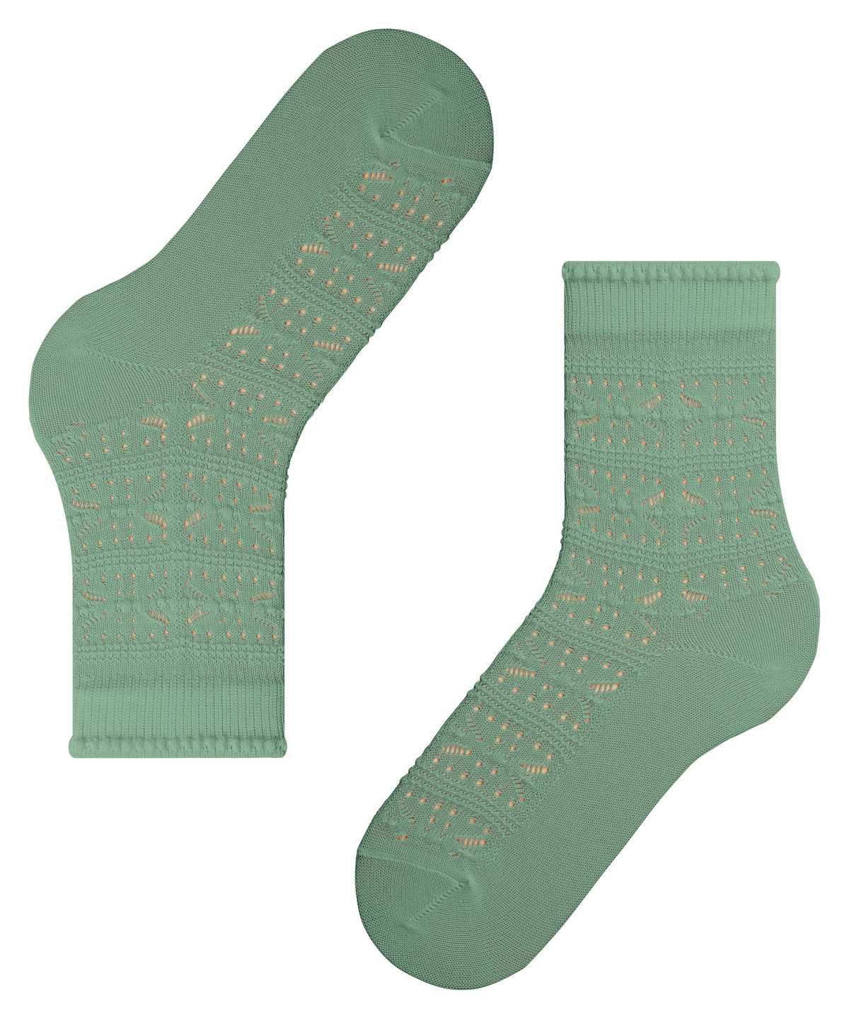 Skarpetki Falke Granny Square Socks Damskie Zielone | IGLXKE-832