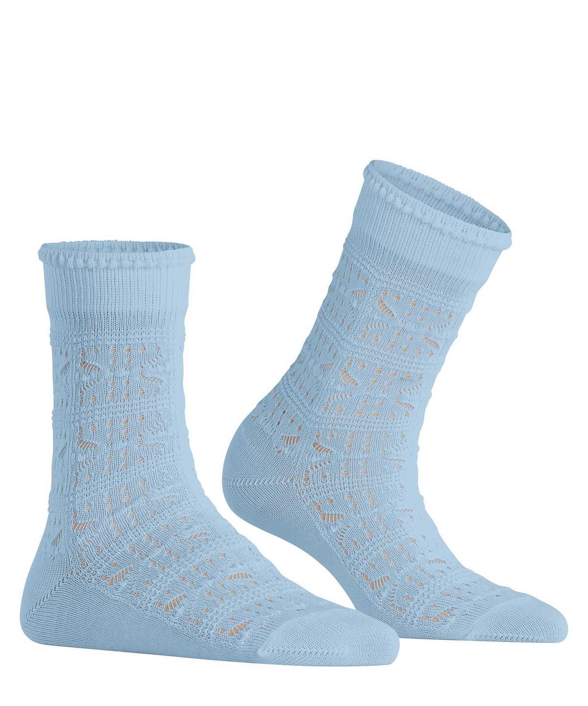 Skarpetki Falke Granny Square Socks Damskie Niebieskie | MSRCIY-536