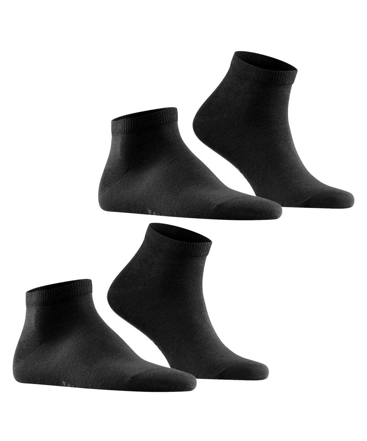 Skarpetki Falke Happy 2-Pack Sneaker socks Męskie Czarne | EDJQAT-473