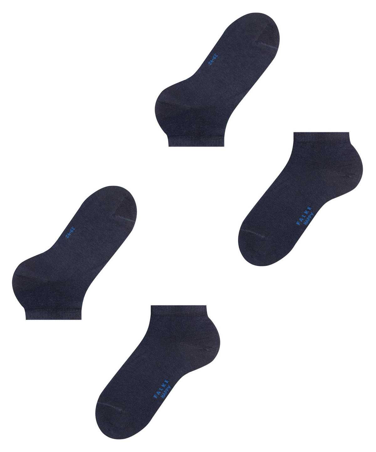 Skarpetki Falke Happy 2-Pack Sneaker socks Męskie Niebieskie | LHTYAC-420