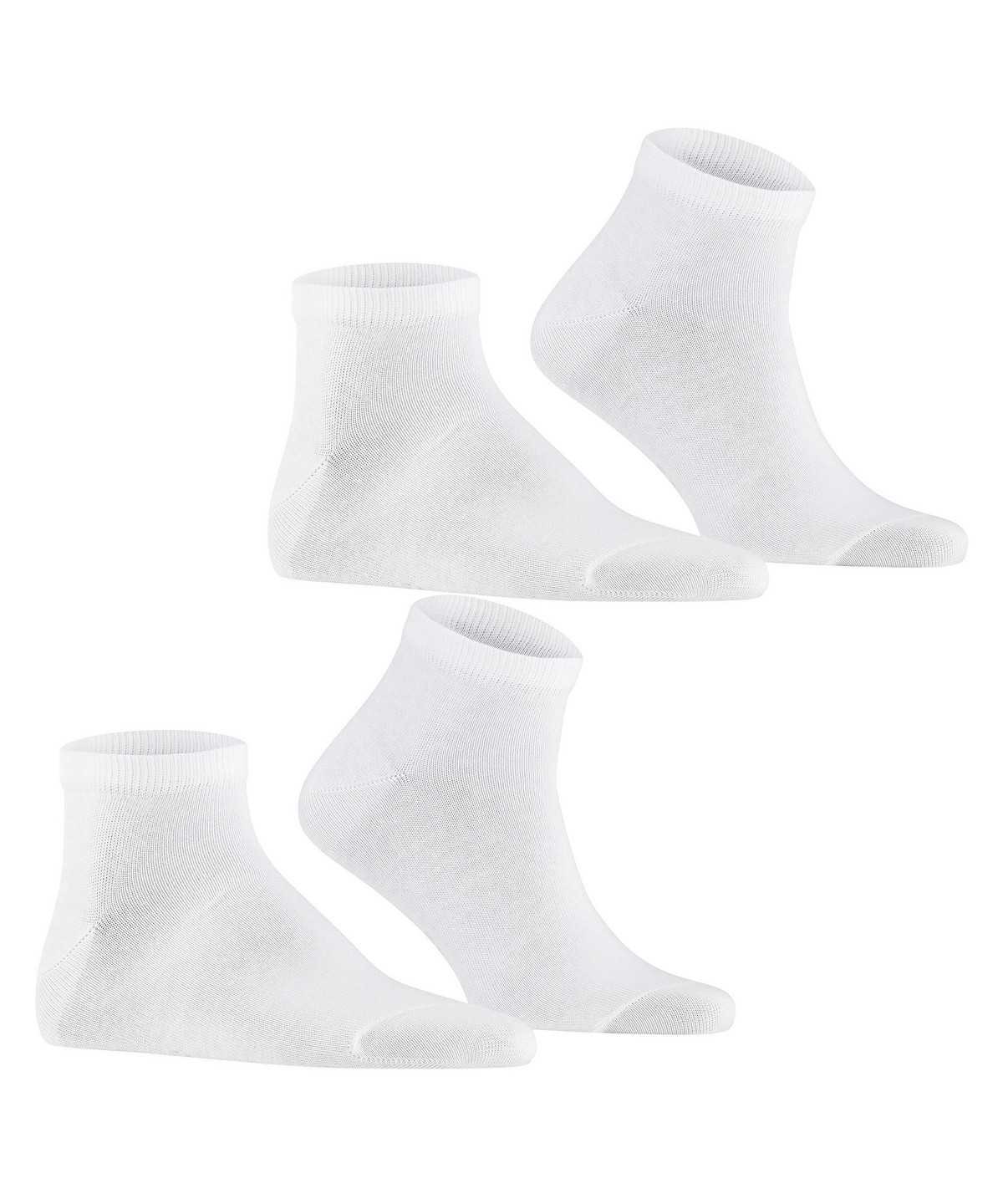 Skarpetki Falke Happy 2-Pack Sneaker socks Męskie Białe | NXUMBT-958