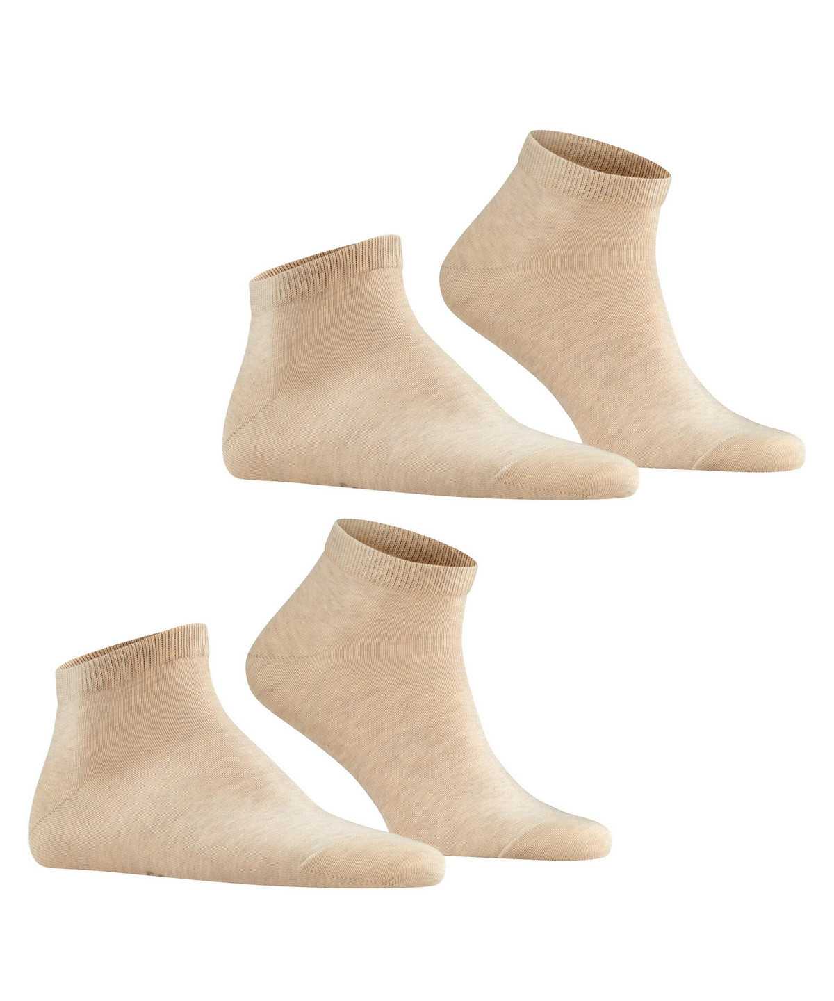 Skarpetki Falke Happy 2-Pack Sneaker socks Męskie Beżowe | VAJQWE-375