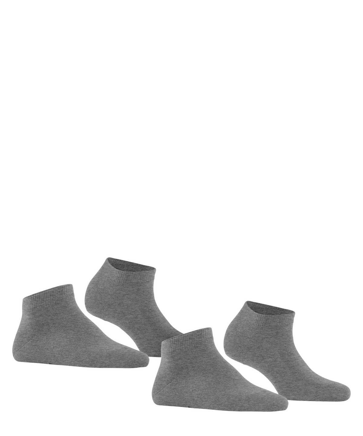 Skarpetki Falke Happy 2-Pack Sneaker socks Damskie Szare | VYERAW-083