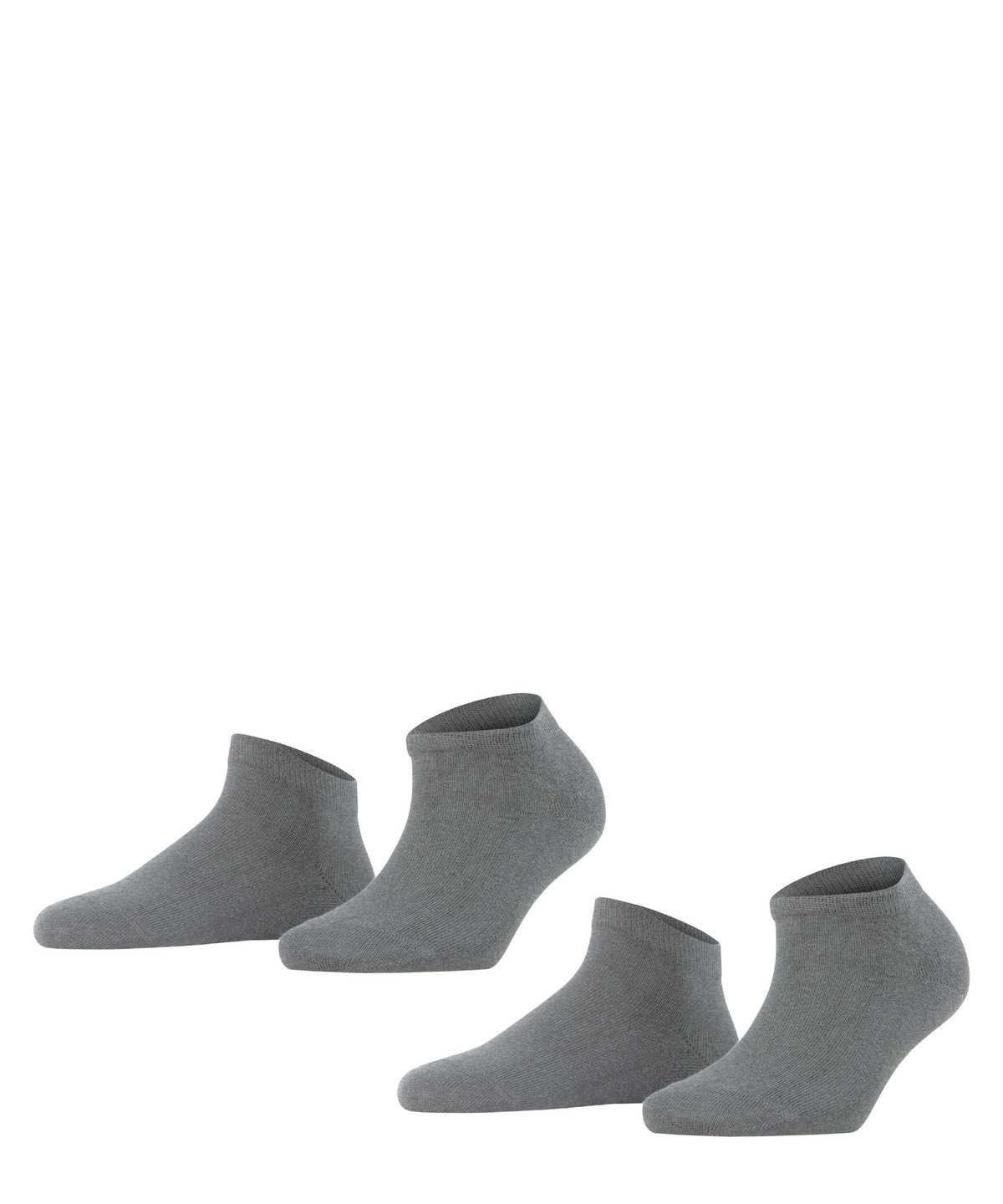 Skarpetki Falke Happy 2-Pack Sneaker socks Damskie Szare | VYERAW-083