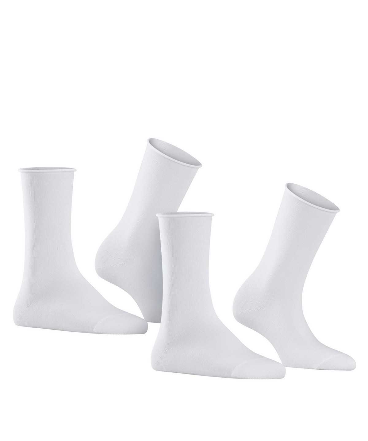 Skarpetki Falke Happy 2-Pack Socks Damskie Białe | QITCLJ-310