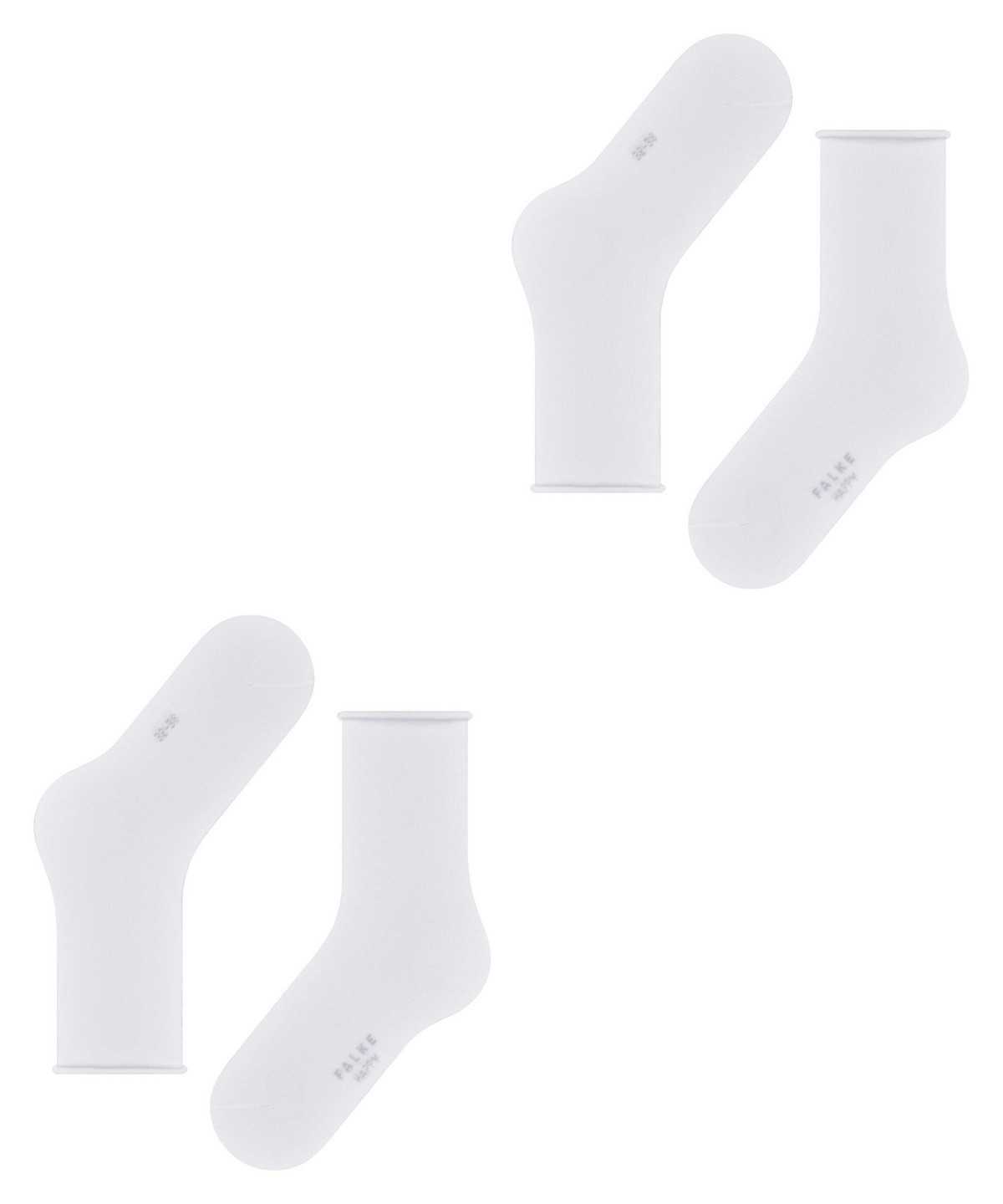 Skarpetki Falke Happy 2-Pack Socks Damskie Białe | QITCLJ-310