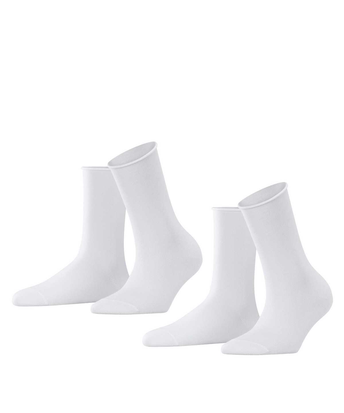 Skarpetki Falke Happy 2-Pack Socks Damskie Białe | QITCLJ-310