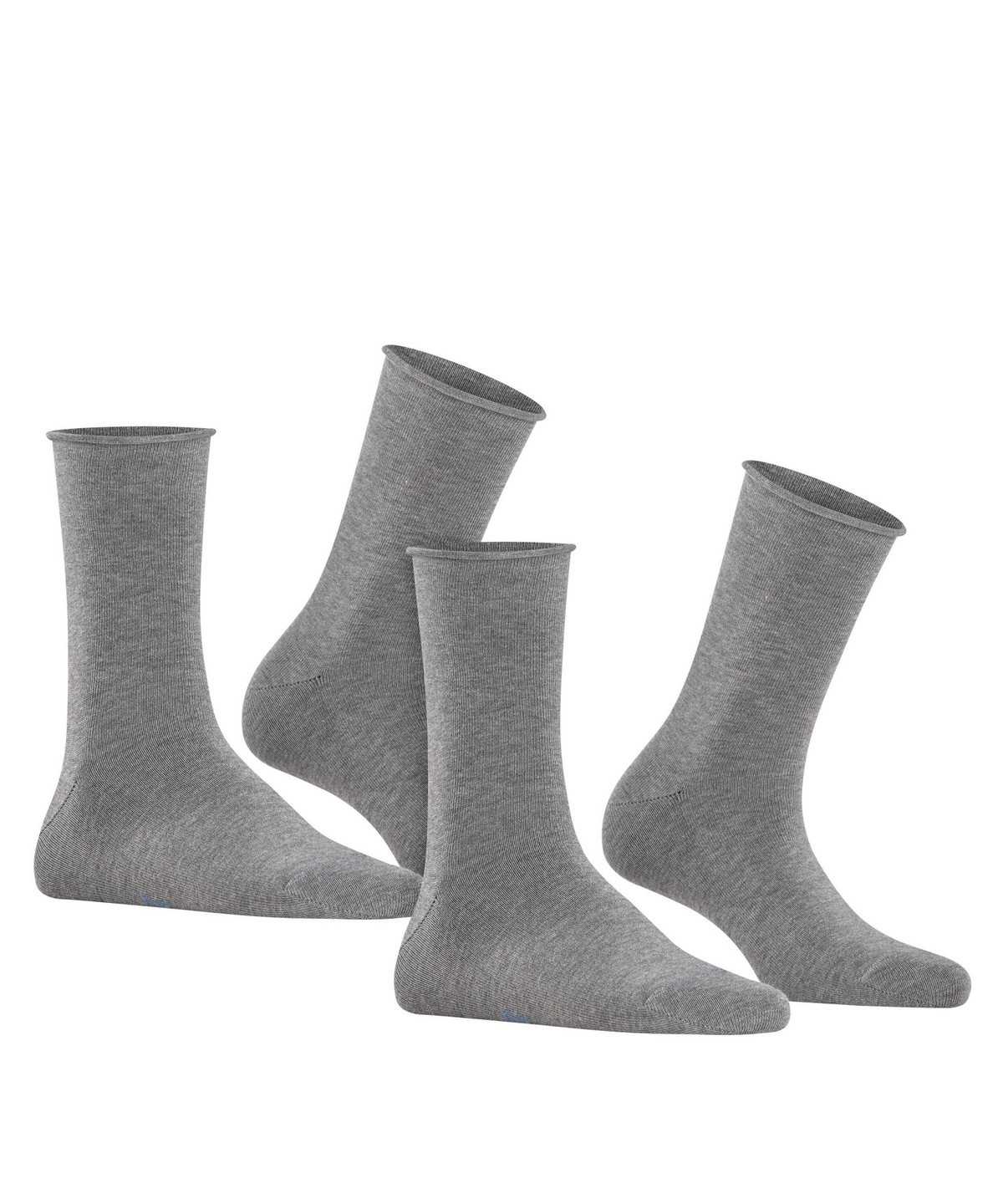 Skarpetki Falke Happy 2-Pack Socks Damskie Szare | MYJLWF-109