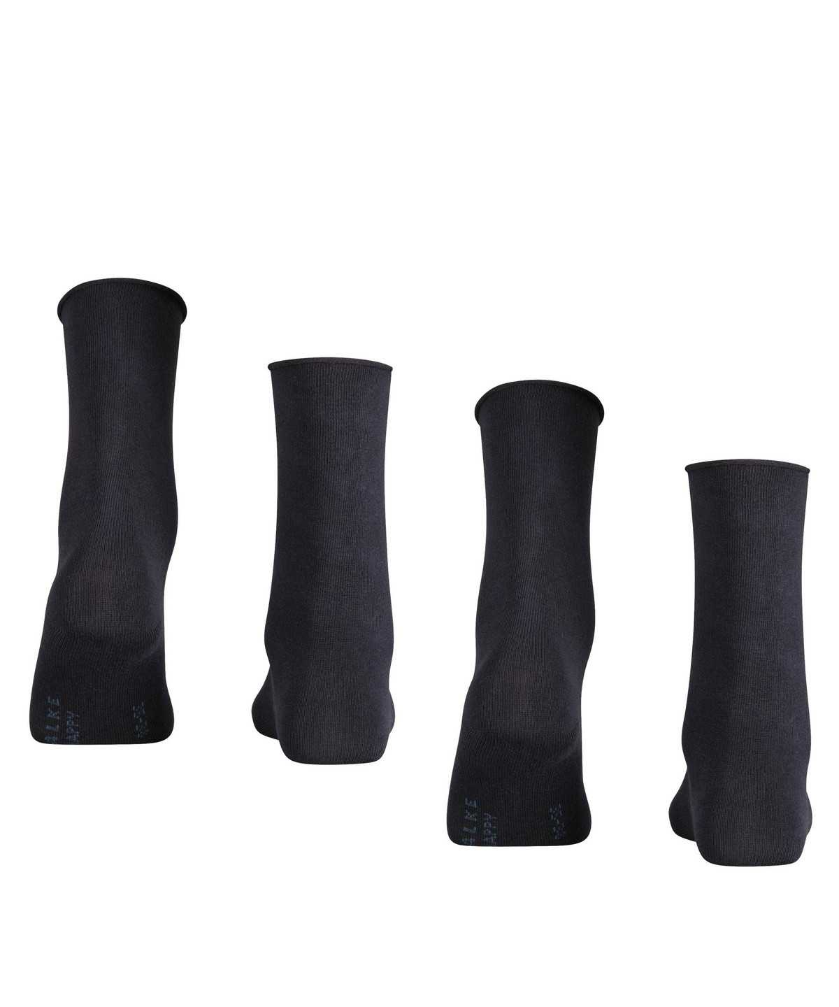 Skarpetki Falke Happy 2-Pack Socks Damskie Niebieskie | KXETVM-329