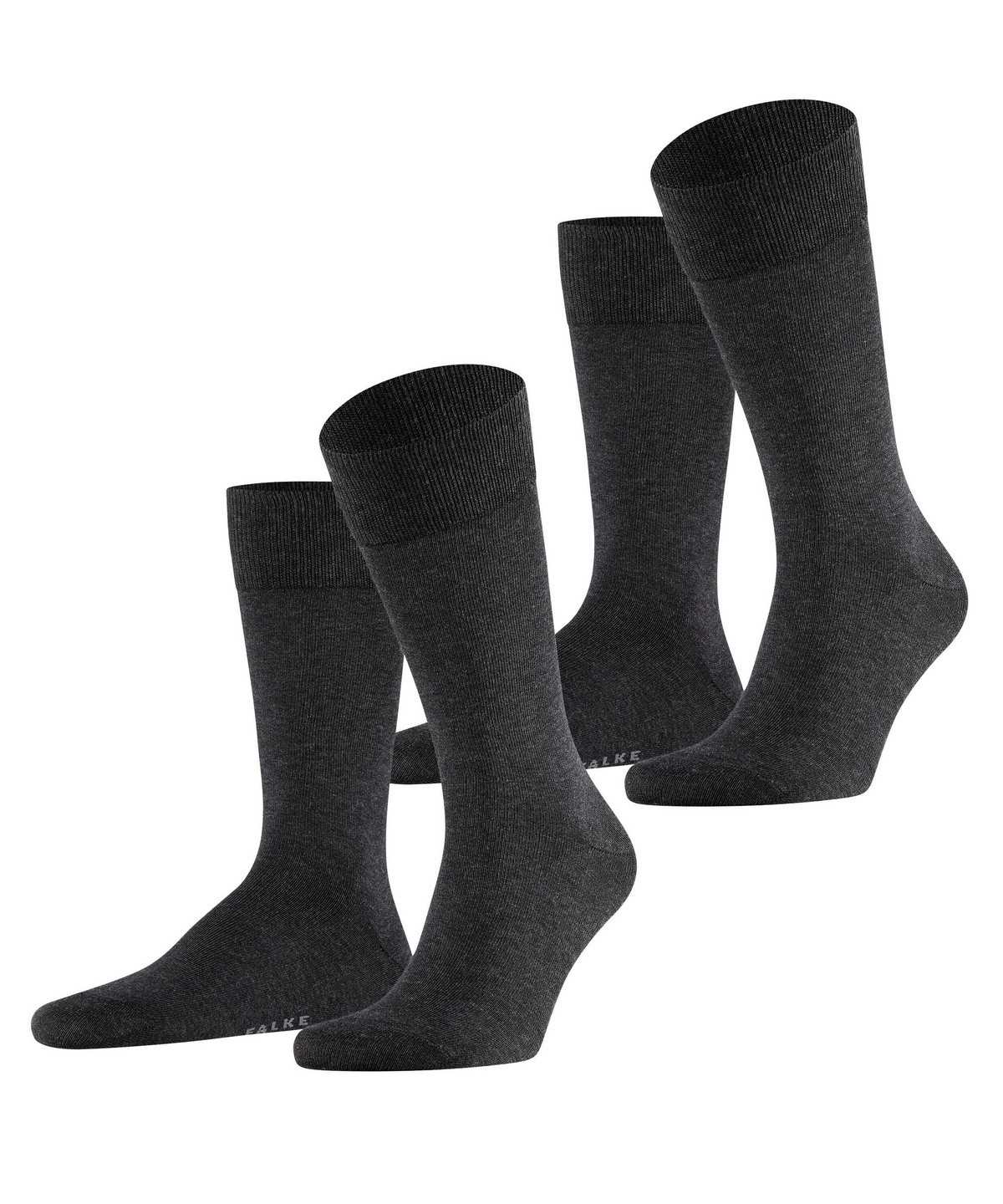 Skarpetki Falke Happy 2-Pack Socks Męskie Szare | FDCBIJ-631