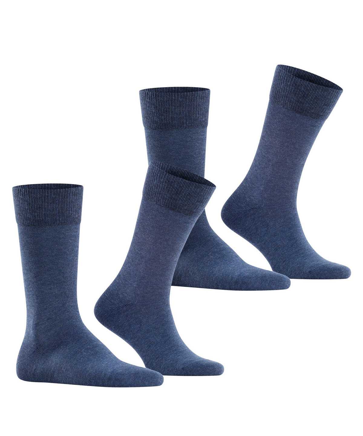 Skarpetki Falke Happy 2-Pack Socks Męskie Niebieskie | WKOUAV-521