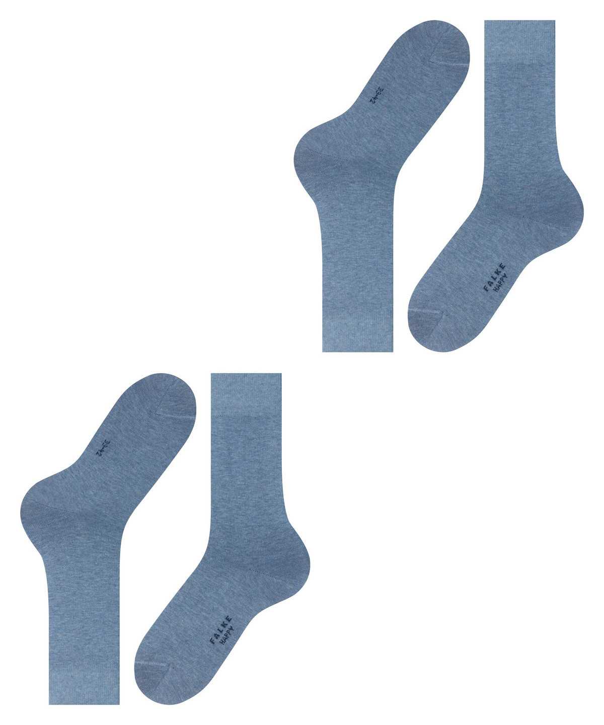 Skarpetki Falke Happy 2-Pack Socks Męskie Niebieskie | MHZPLX-143