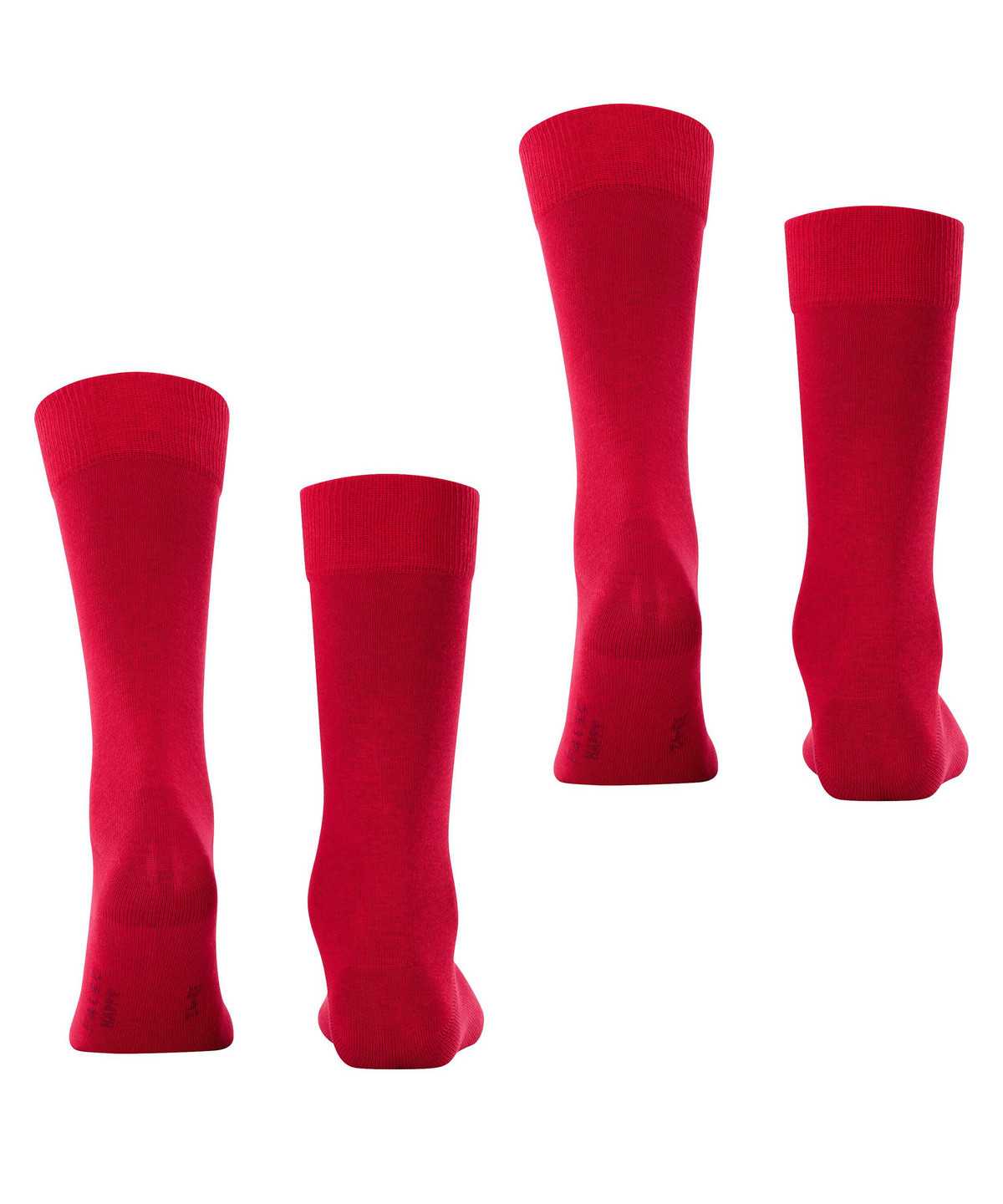 Skarpetki Falke Happy 2-Pack Socks Męskie Czerwone | SRXKTH-462