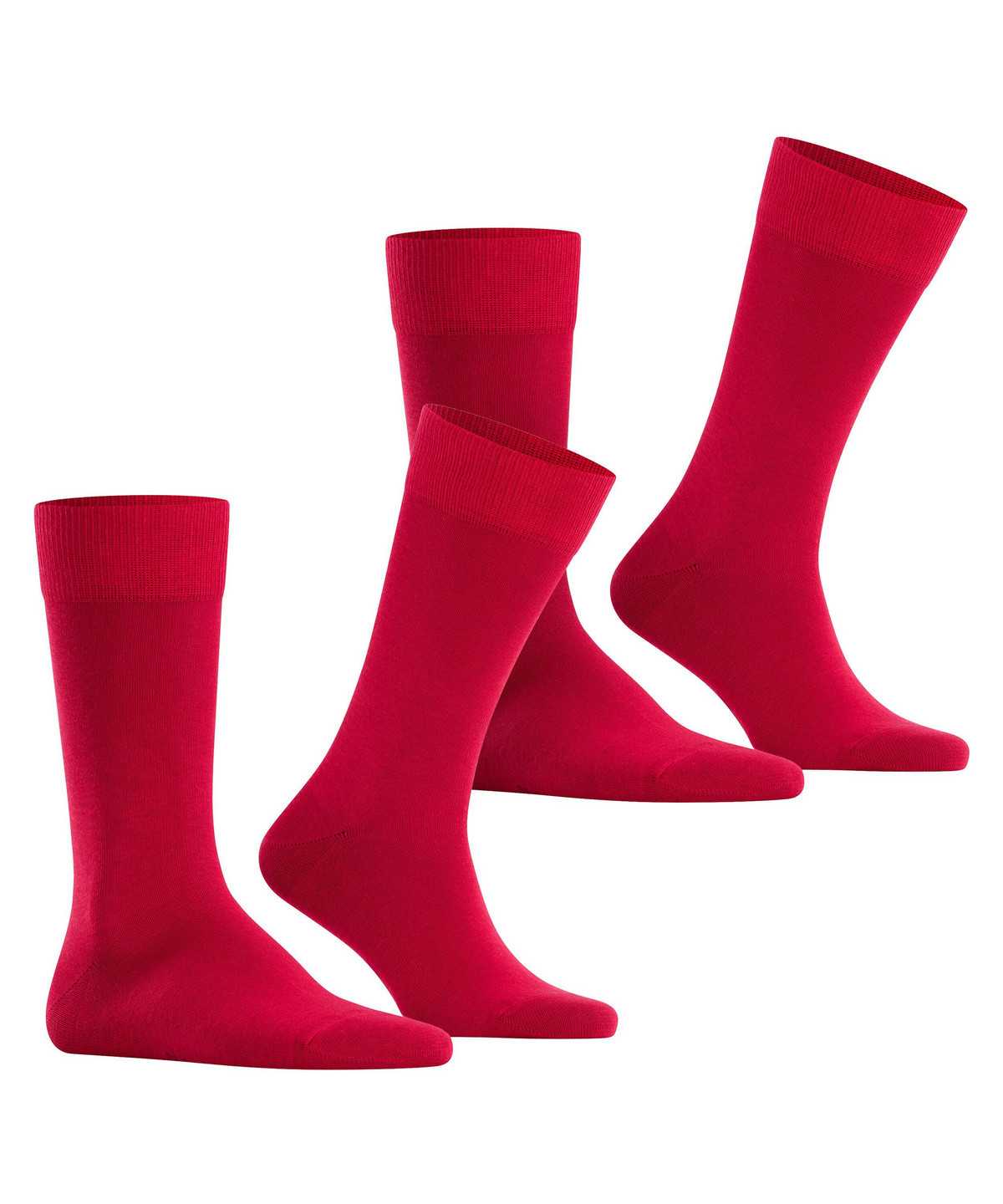 Skarpetki Falke Happy 2-Pack Socks Męskie Czerwone | SRXKTH-462