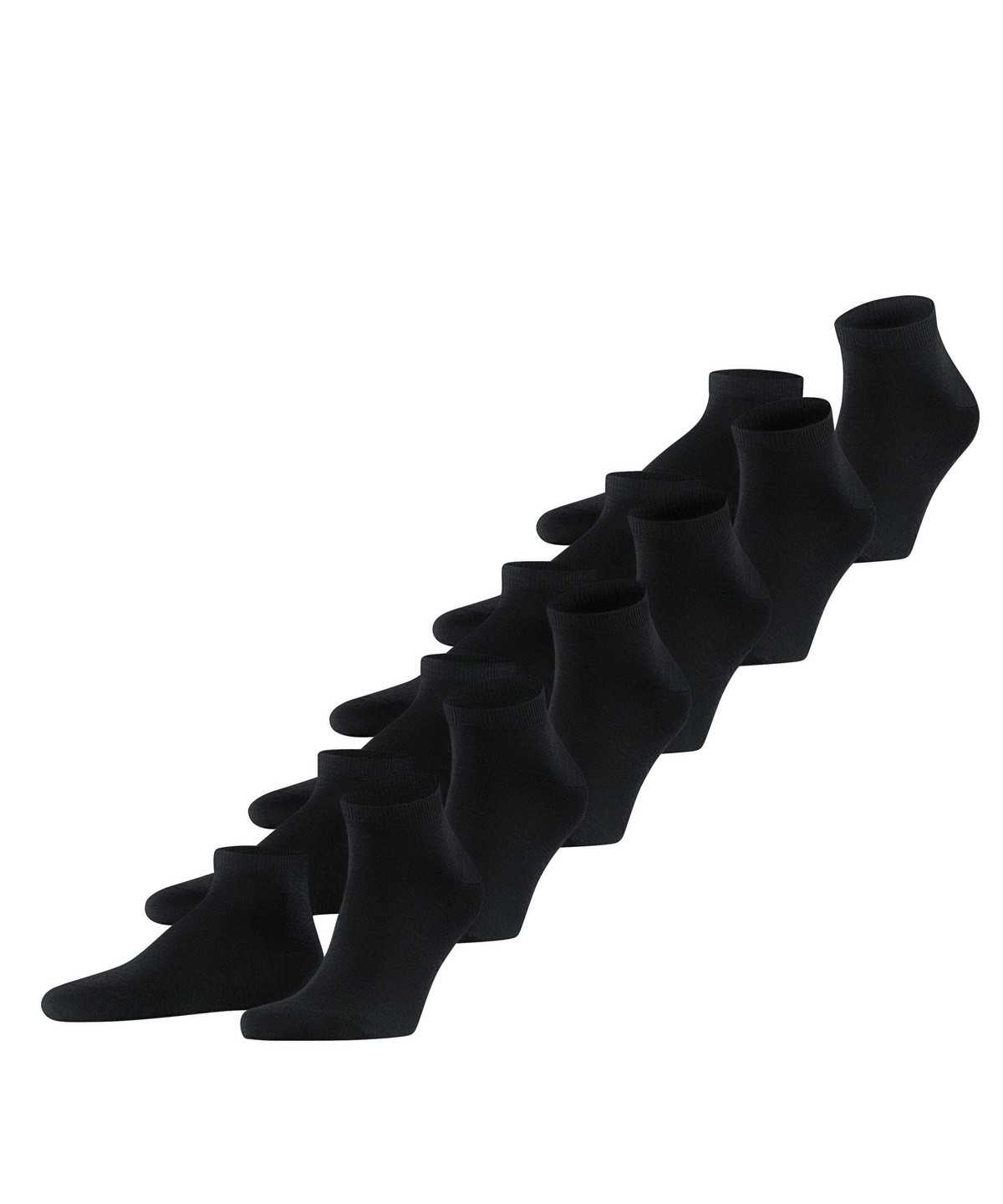 Skarpetki Falke Happy 6-Pack Sneaker socks Męskie Czarne | KWSOTV-610