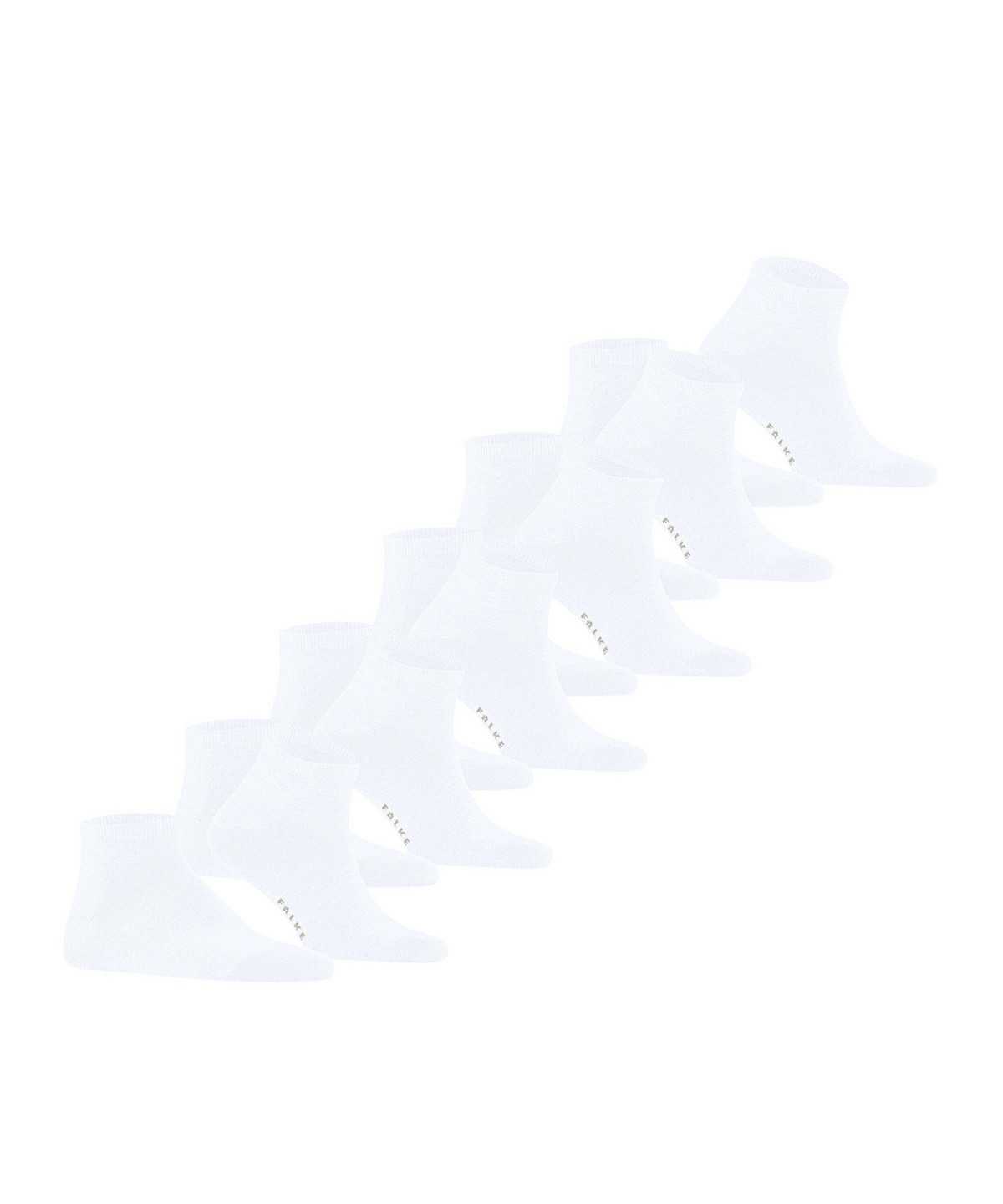 Skarpetki Falke Happy 6-Pack Sneaker socks Męskie Białe | HQMKRY-927