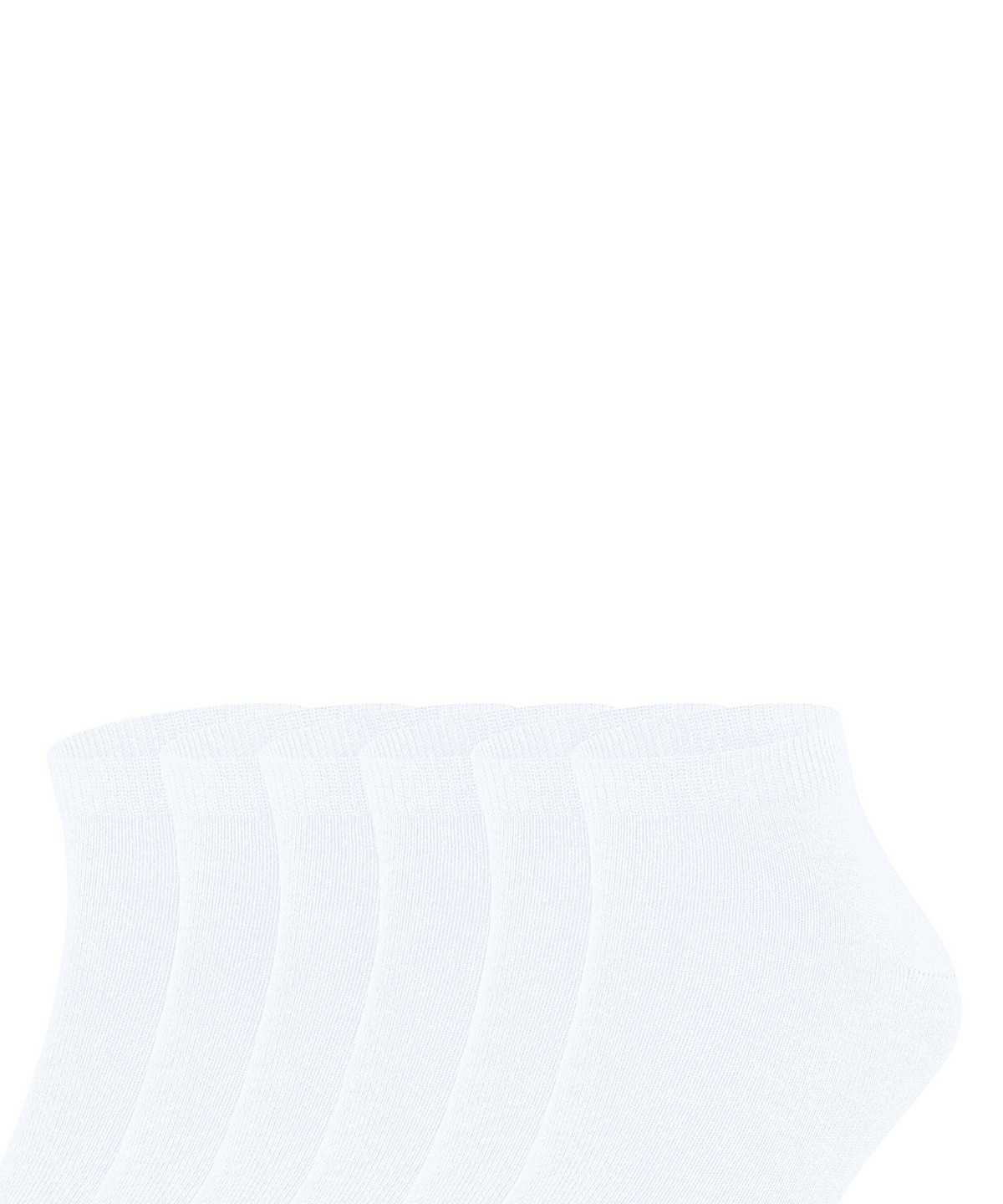 Skarpetki Falke Happy 6-Pack Sneaker socks Męskie Białe | HQMKRY-927