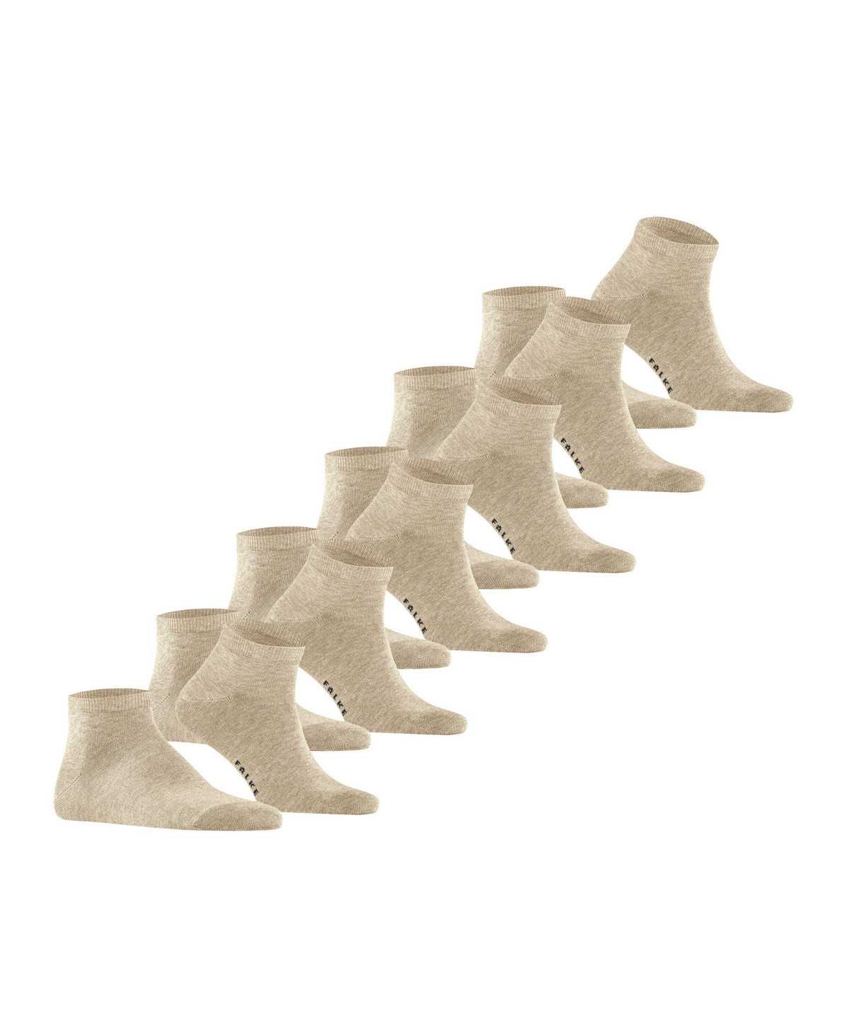 Skarpetki Falke Happy 6-Pack Sneaker socks Męskie Beżowe | NOLQJM-385