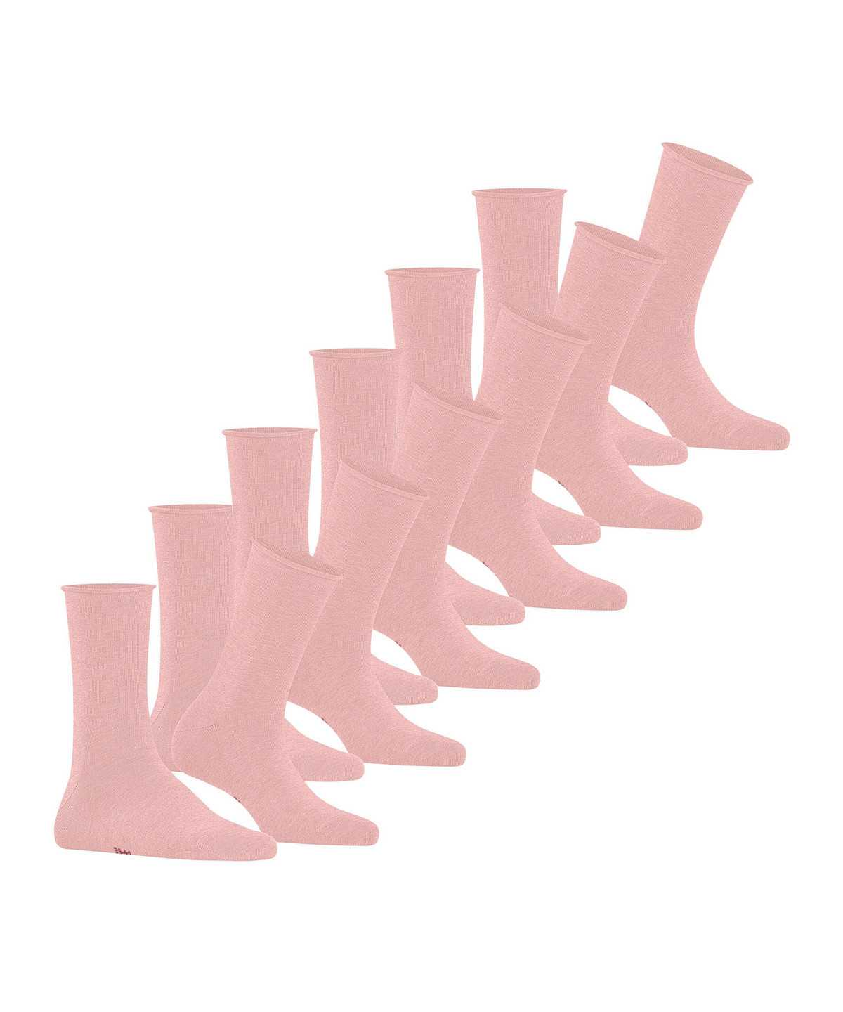 Skarpetki Falke Happy 6-Pack Socks Damskie Różowe | QGJFOX-659