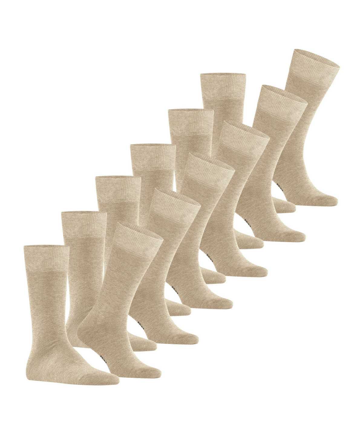 Skarpetki Falke Happy 6-Pack Socks Męskie Beżowe | NGUCWE-726