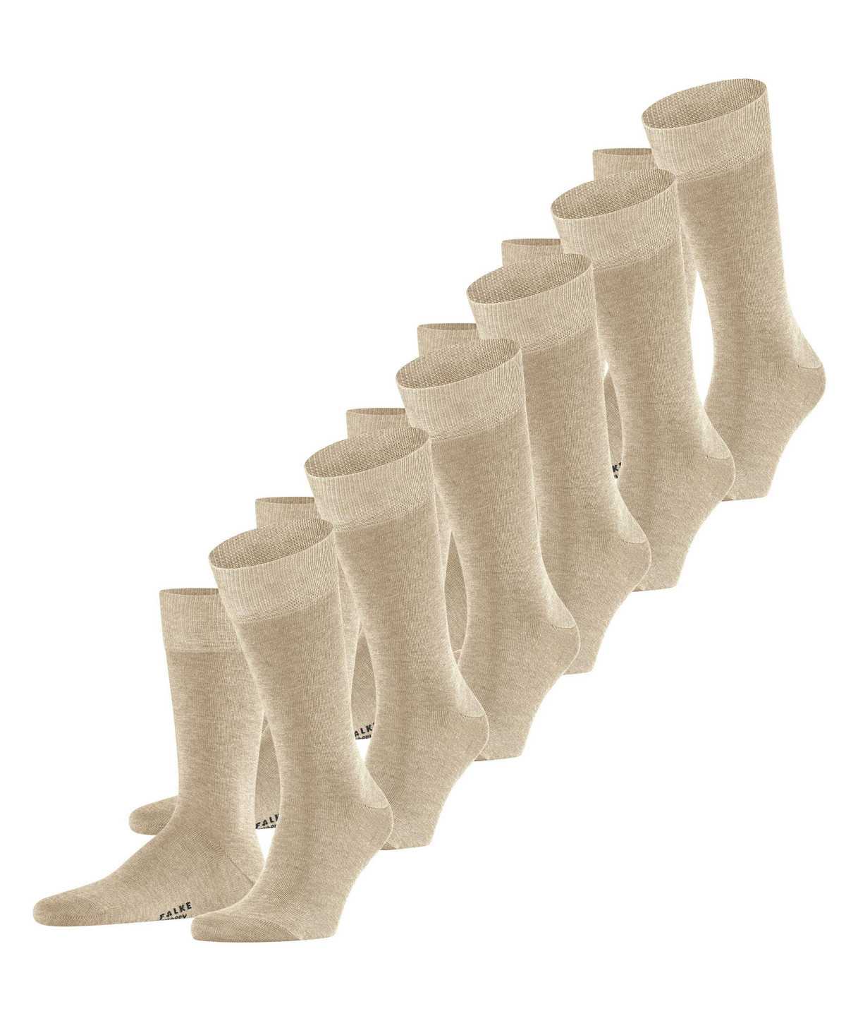 Skarpetki Falke Happy 6-Pack Socks Męskie Beżowe | NGUCWE-726