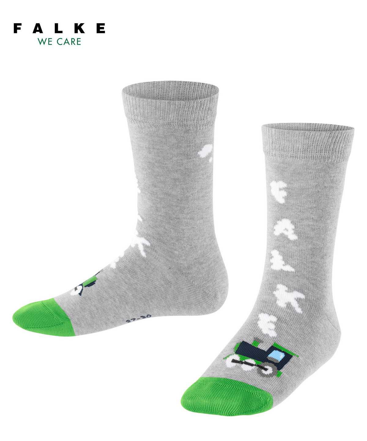 Skarpetki Falke Happy Locomotive Socks Dziecięce Szare | YHNKRD-674