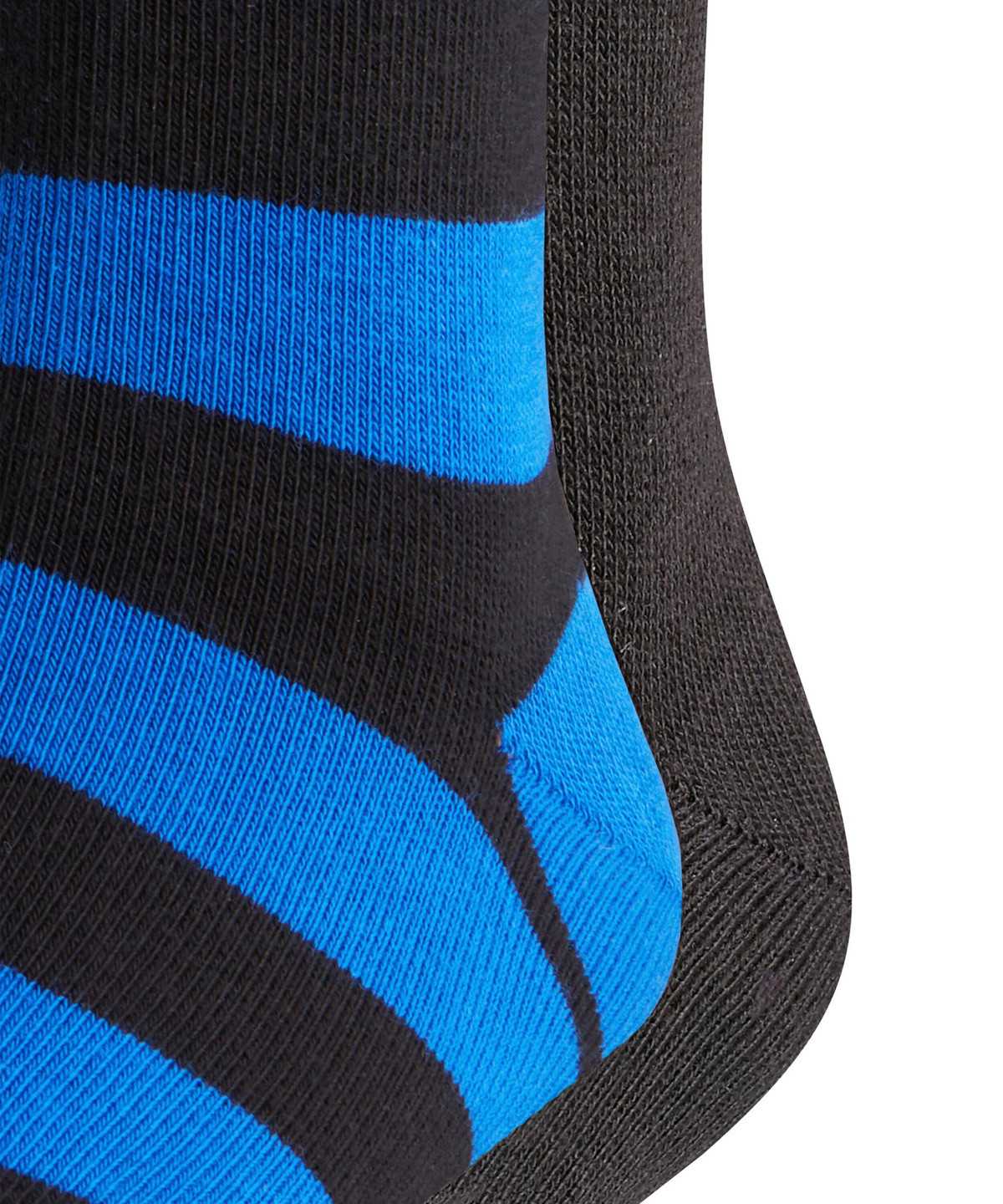 Skarpetki Falke Happy Stripe 2-Pack Socks Dziecięce Czarne | NJRLXG-846