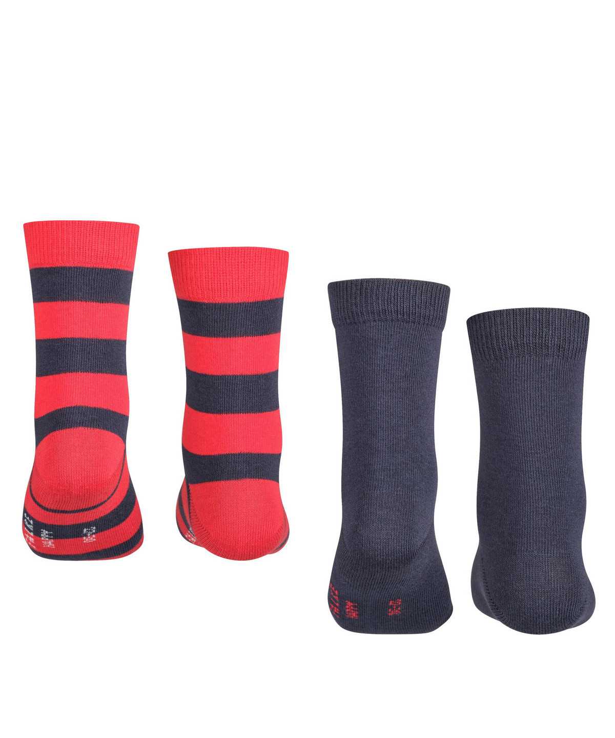 Skarpetki Falke Happy Stripe 2-Pack Socks Dziecięce Niebieskie | UPNAIR-094