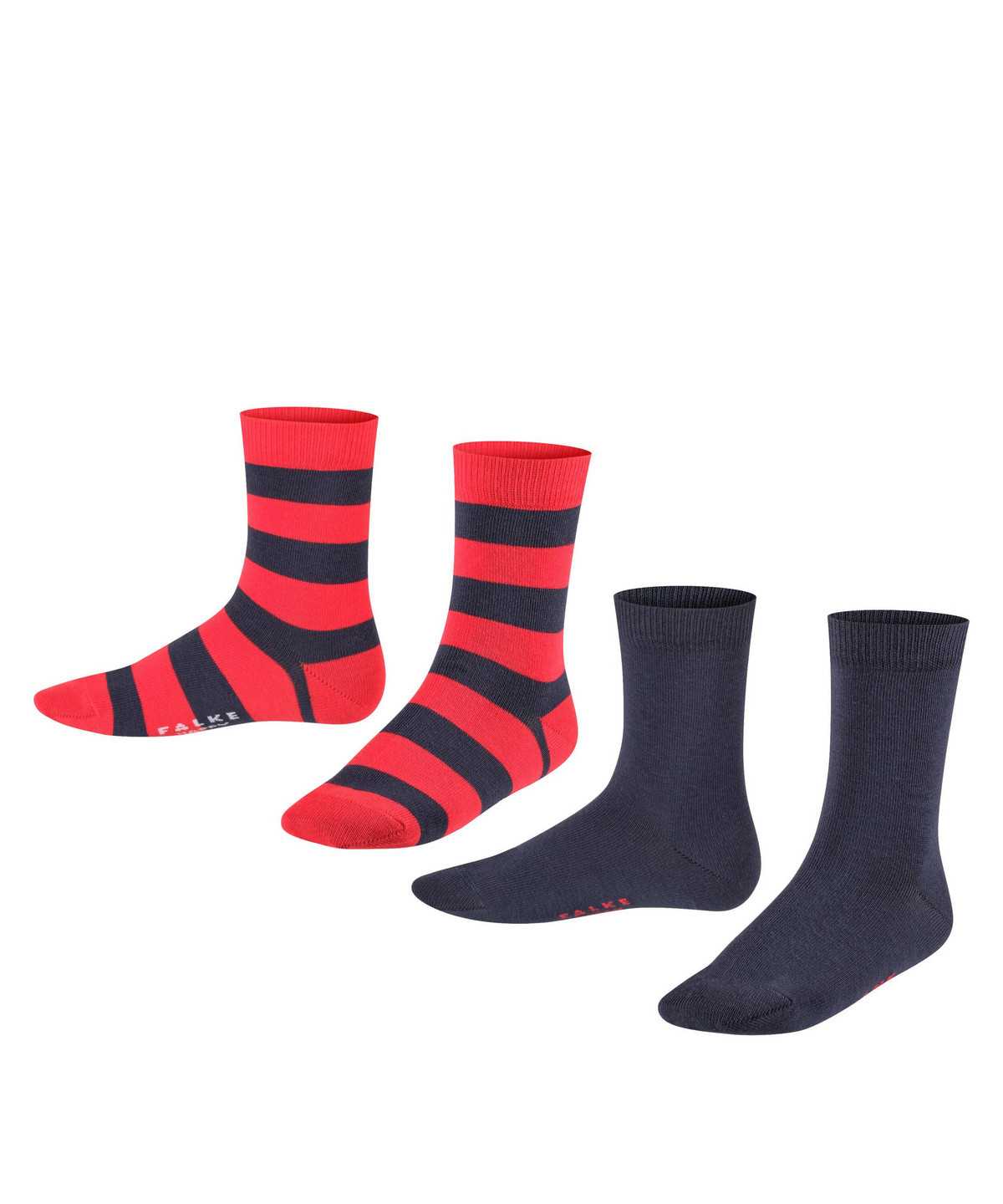 Skarpetki Falke Happy Stripe 2-Pack Socks Dziecięce Niebieskie | UPNAIR-094