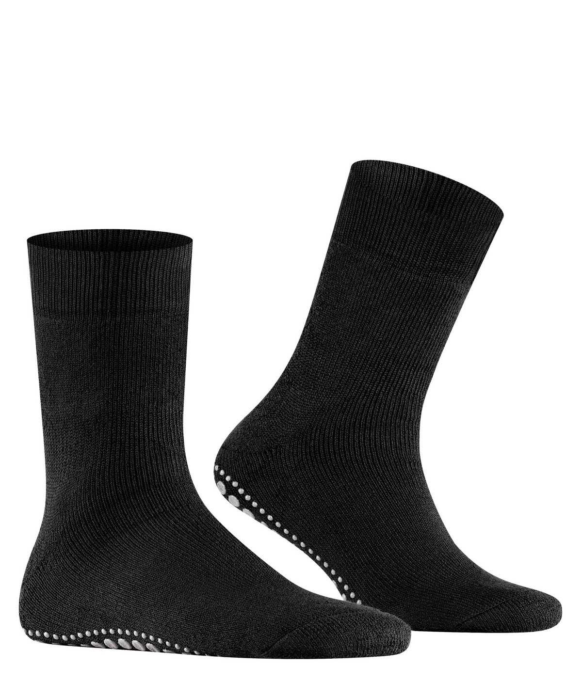 Skarpetki Falke Homepads House socks Męskie Czarne | WKCUIM-593