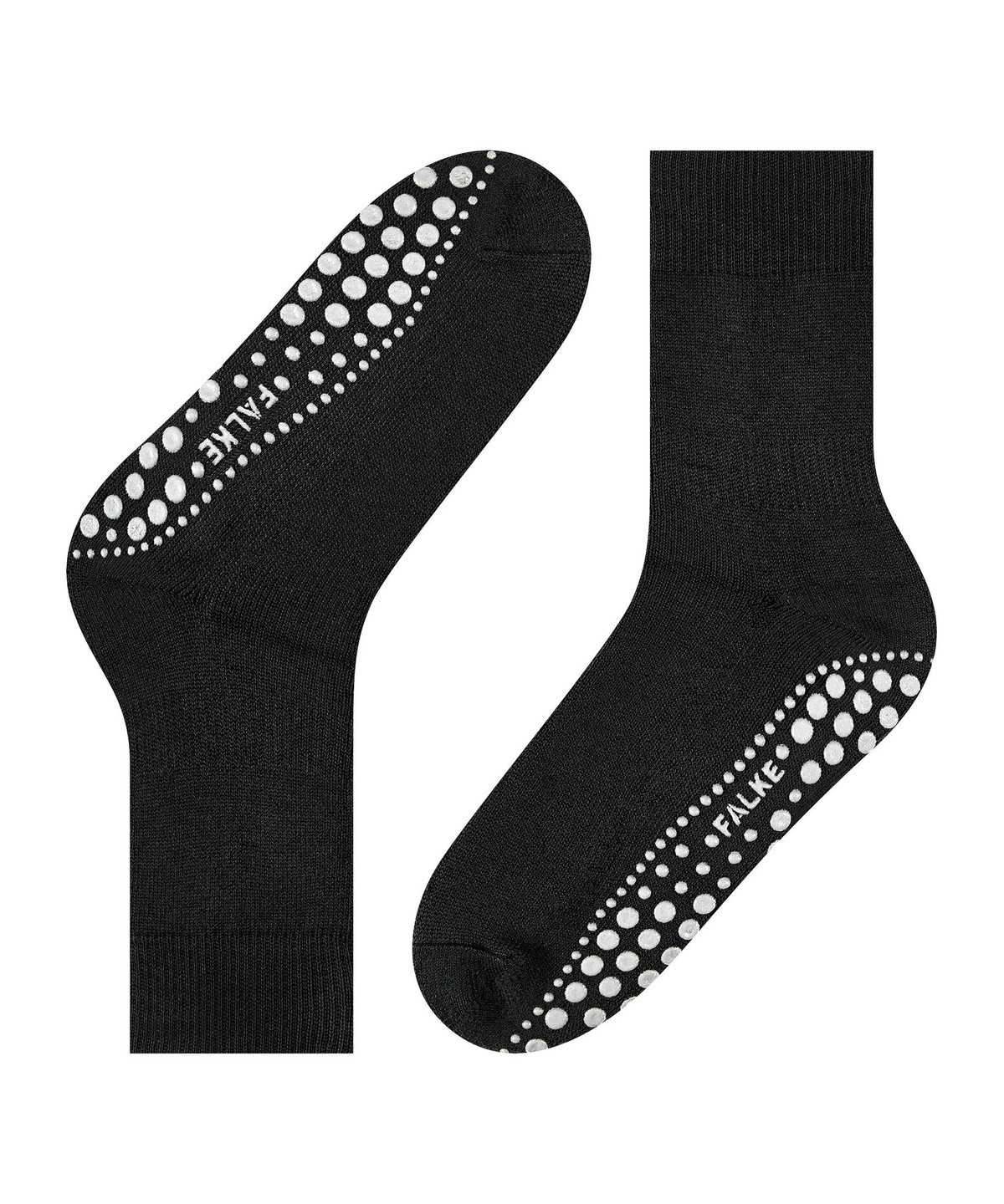 Skarpetki Falke Homepads House socks Męskie Czarne | WKCUIM-593