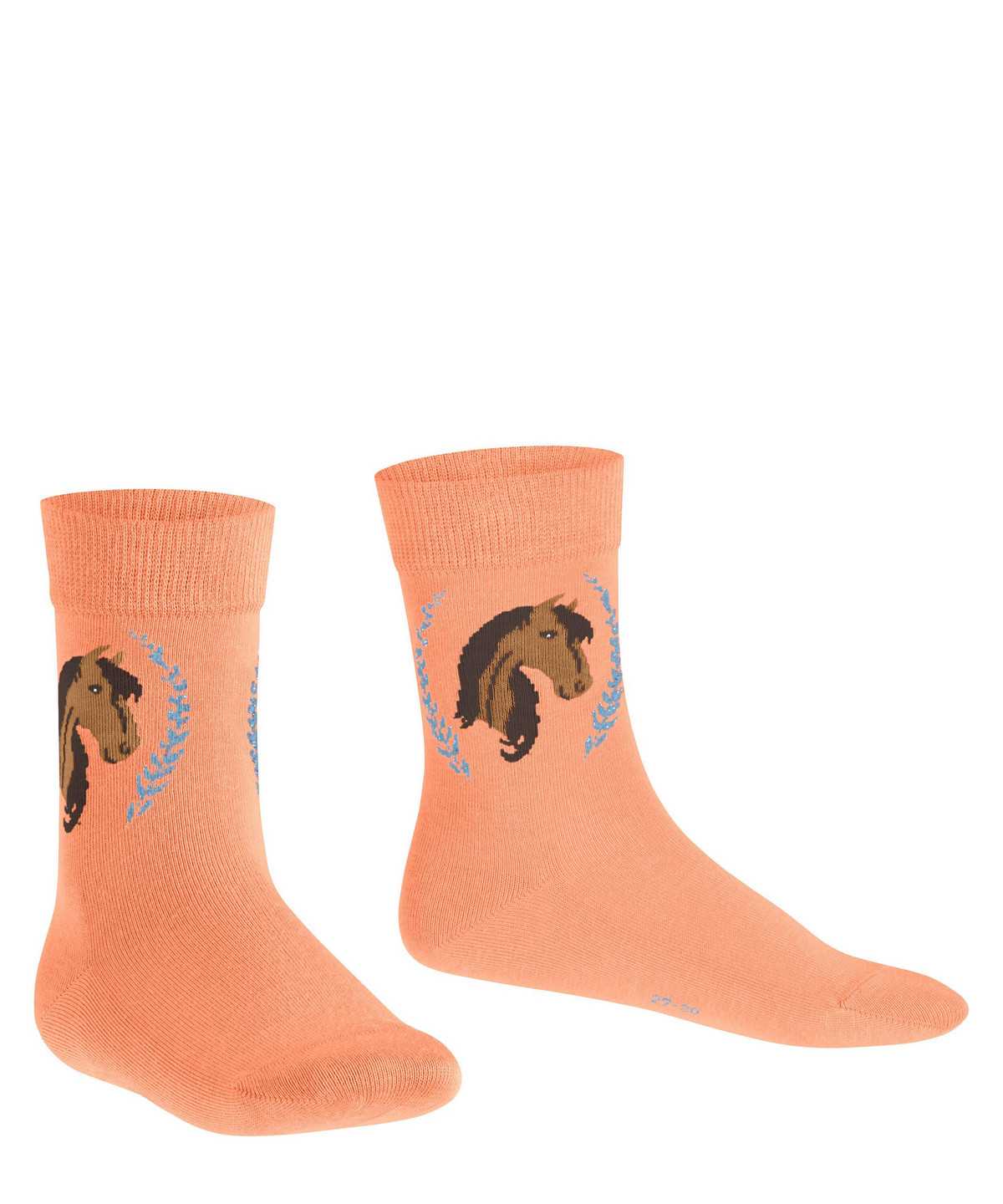 Skarpetki Falke Horse Socks Dziecięce Czerwone | DSQTRC-743