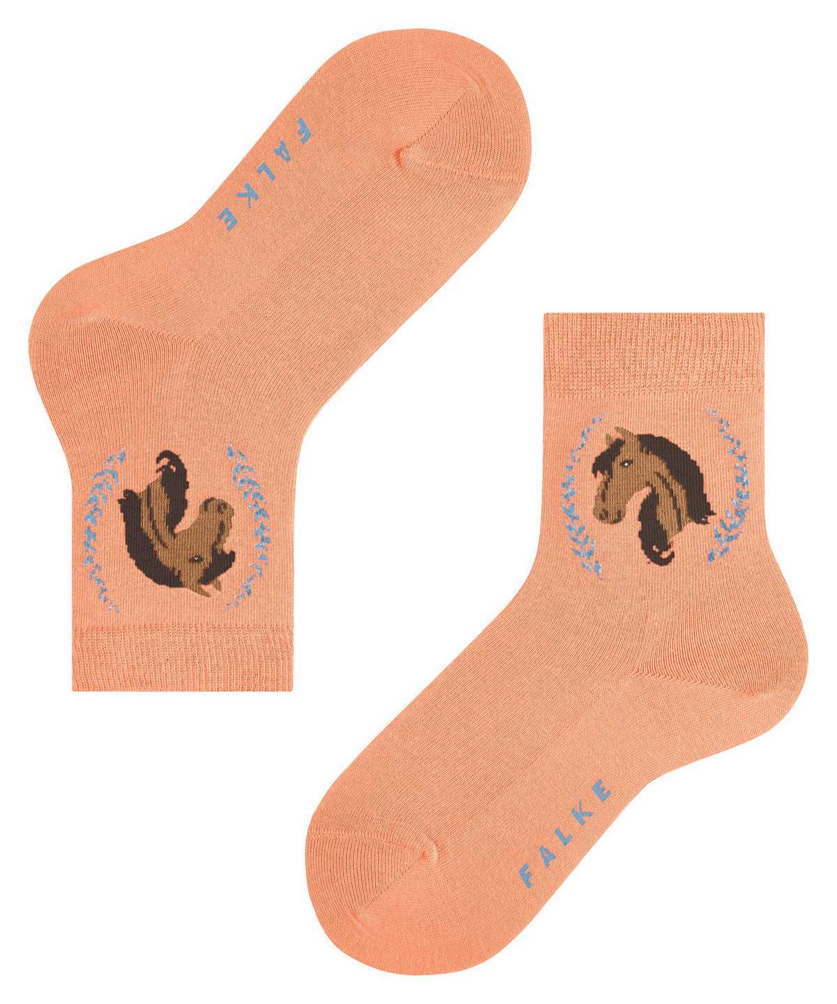 Skarpetki Falke Horse Socks Dziecięce Czerwone | DSQTRC-743