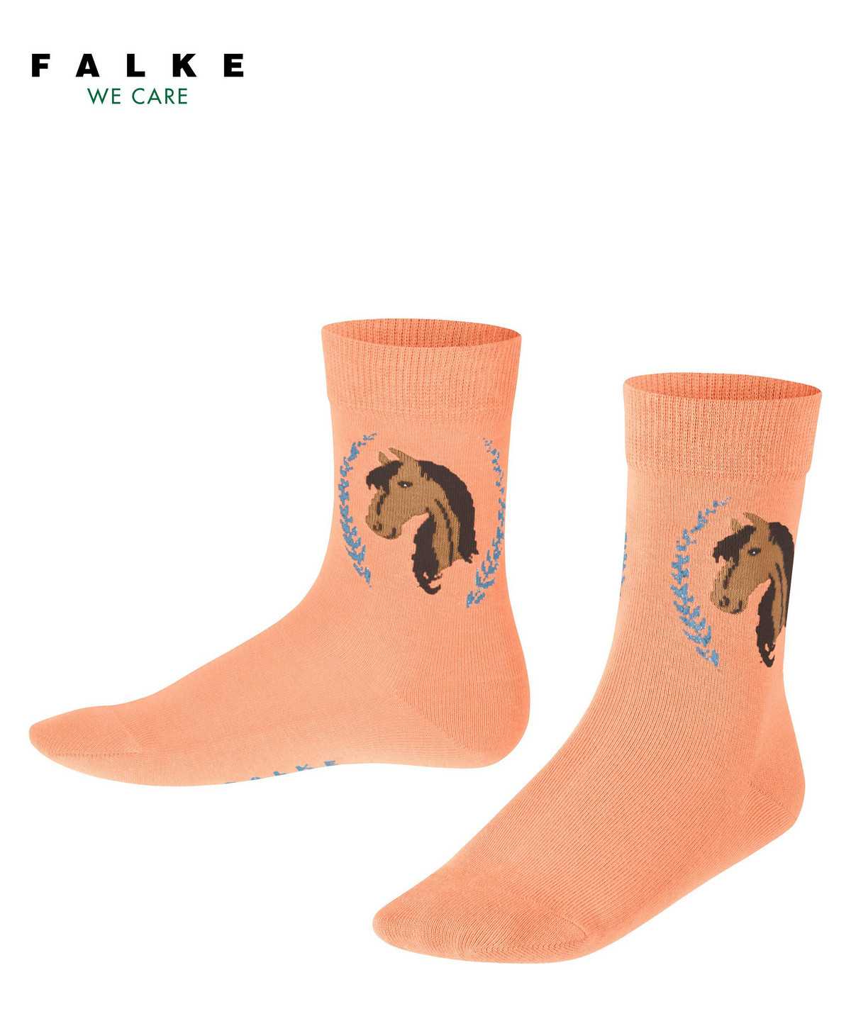 Skarpetki Falke Horse Socks Dziecięce Czerwone | DSQTRC-743