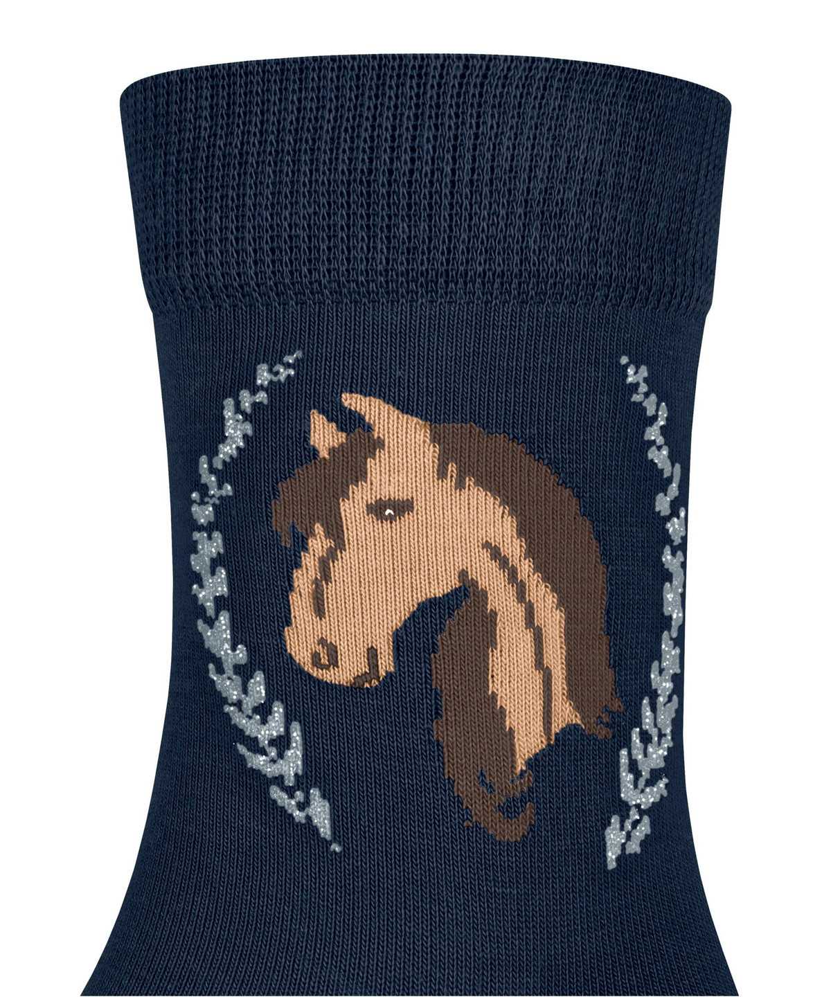 Skarpetki Falke Horse Socks Dziecięce Niebieskie | SLRHQC-410