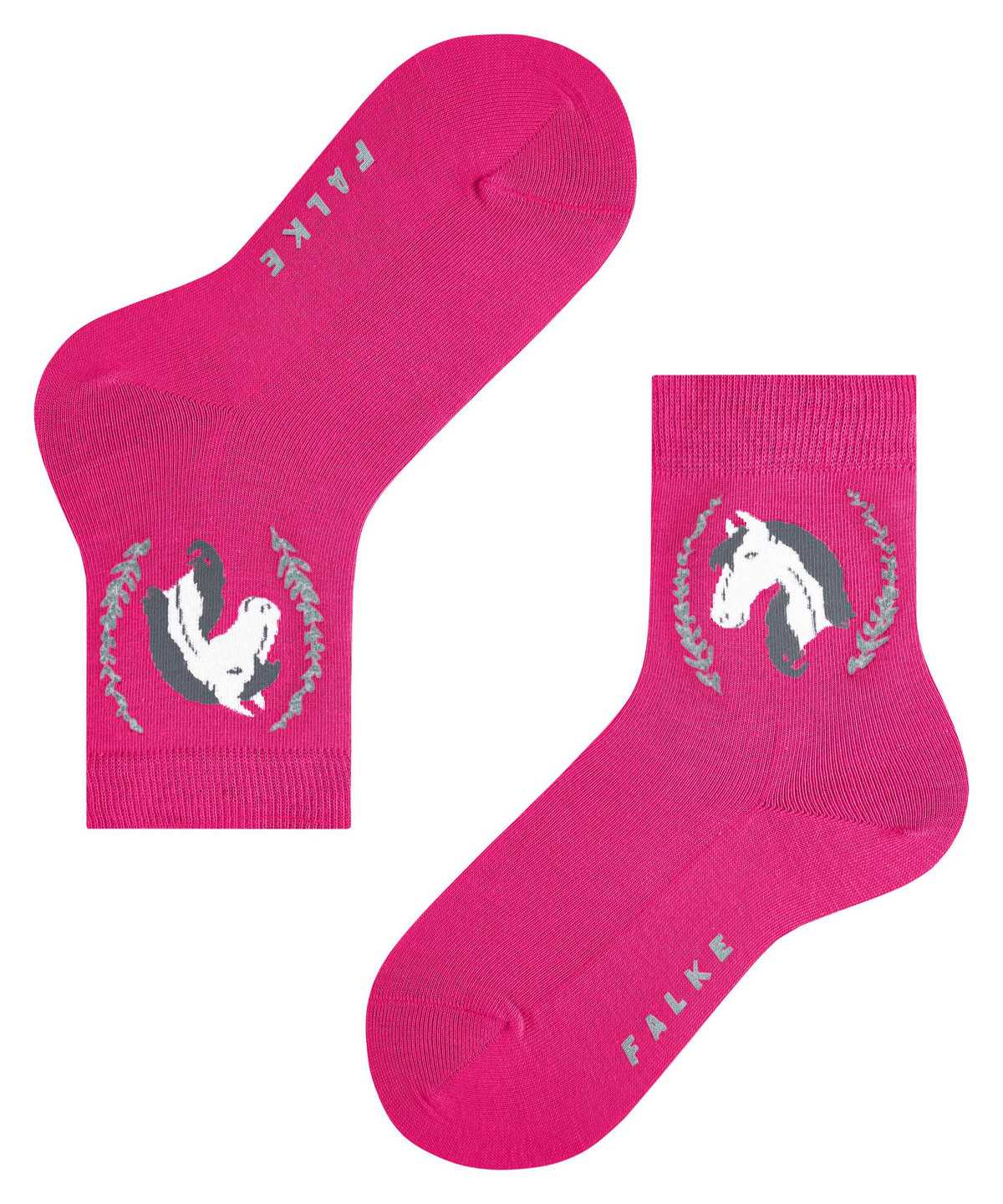 Skarpetki Falke Horse Socks Dziecięce Różowe | UOPADI-648