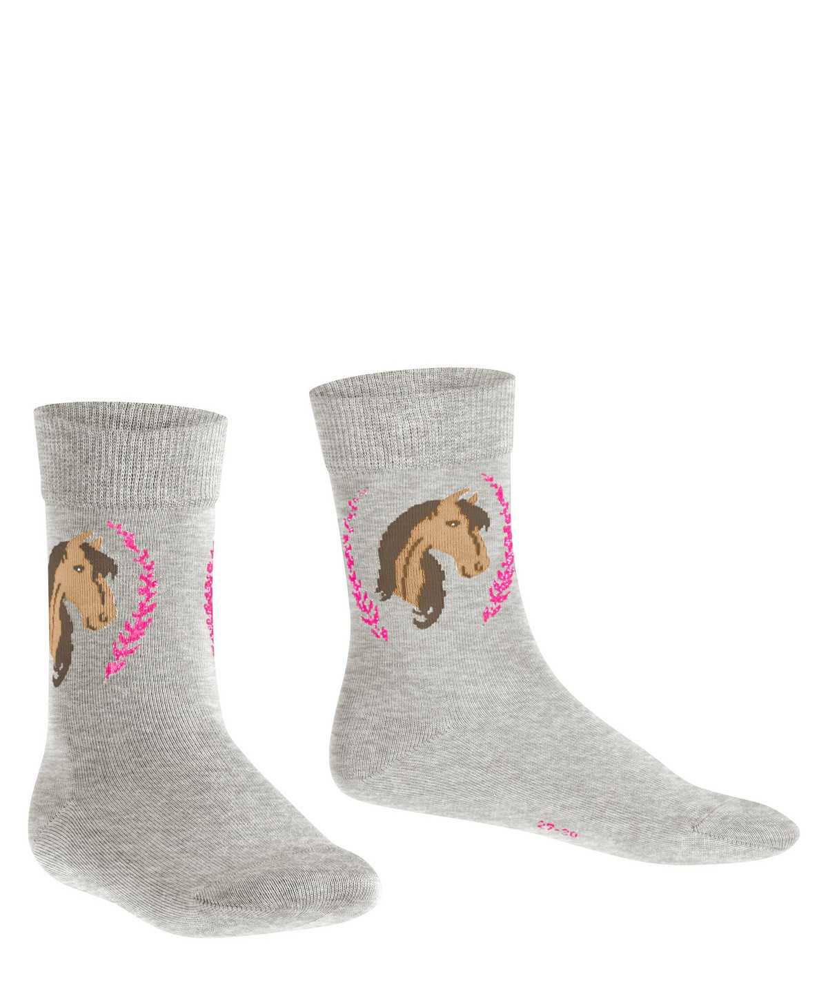 Skarpetki Falke Horse Socks Dziecięce Szare | ELSCOF-902