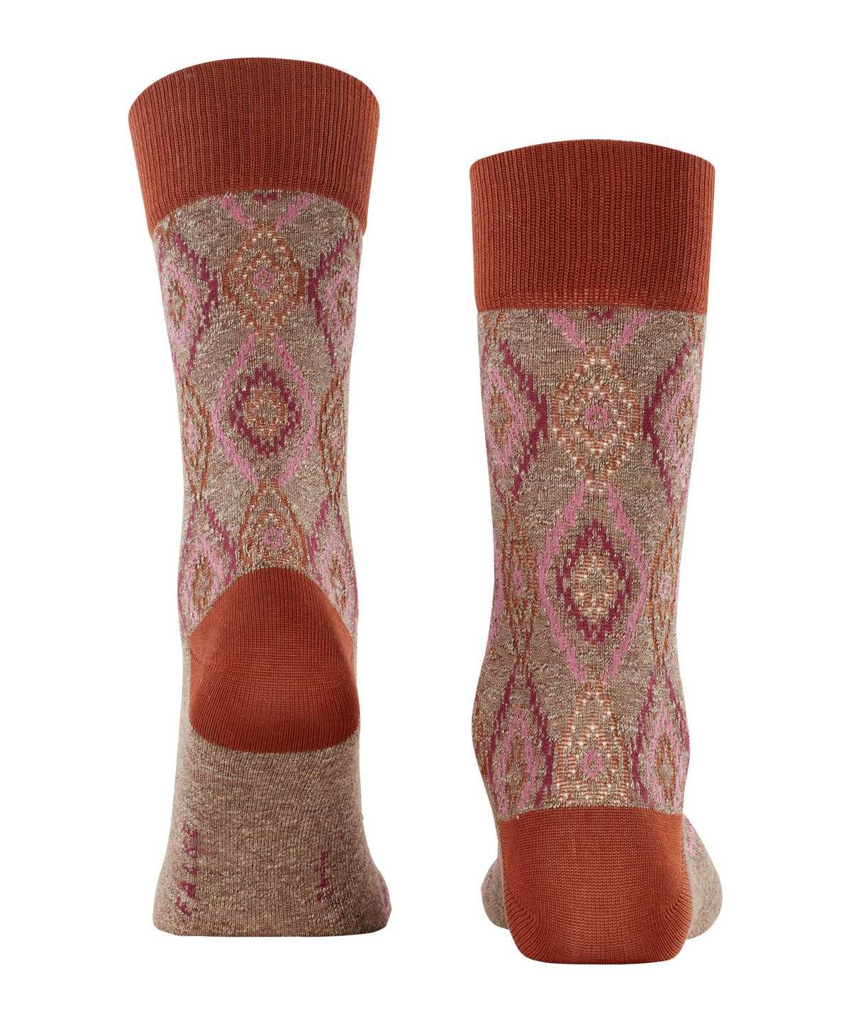 Skarpetki Falke Ikat Spell Socks Męskie Brązowe | XLIHGQ-657