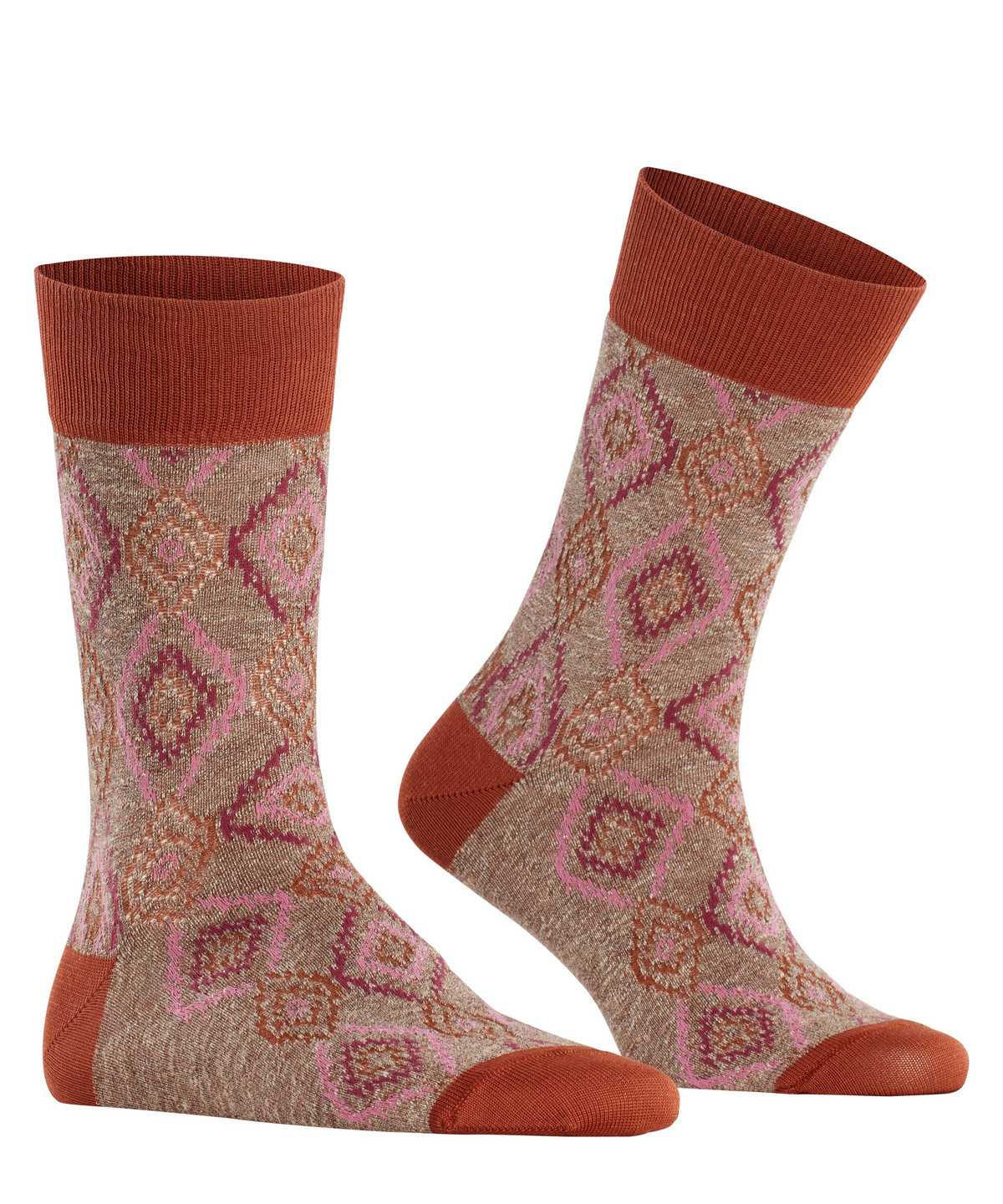 Skarpetki Falke Ikat Spell Socks Męskie Brązowe | XLIHGQ-657