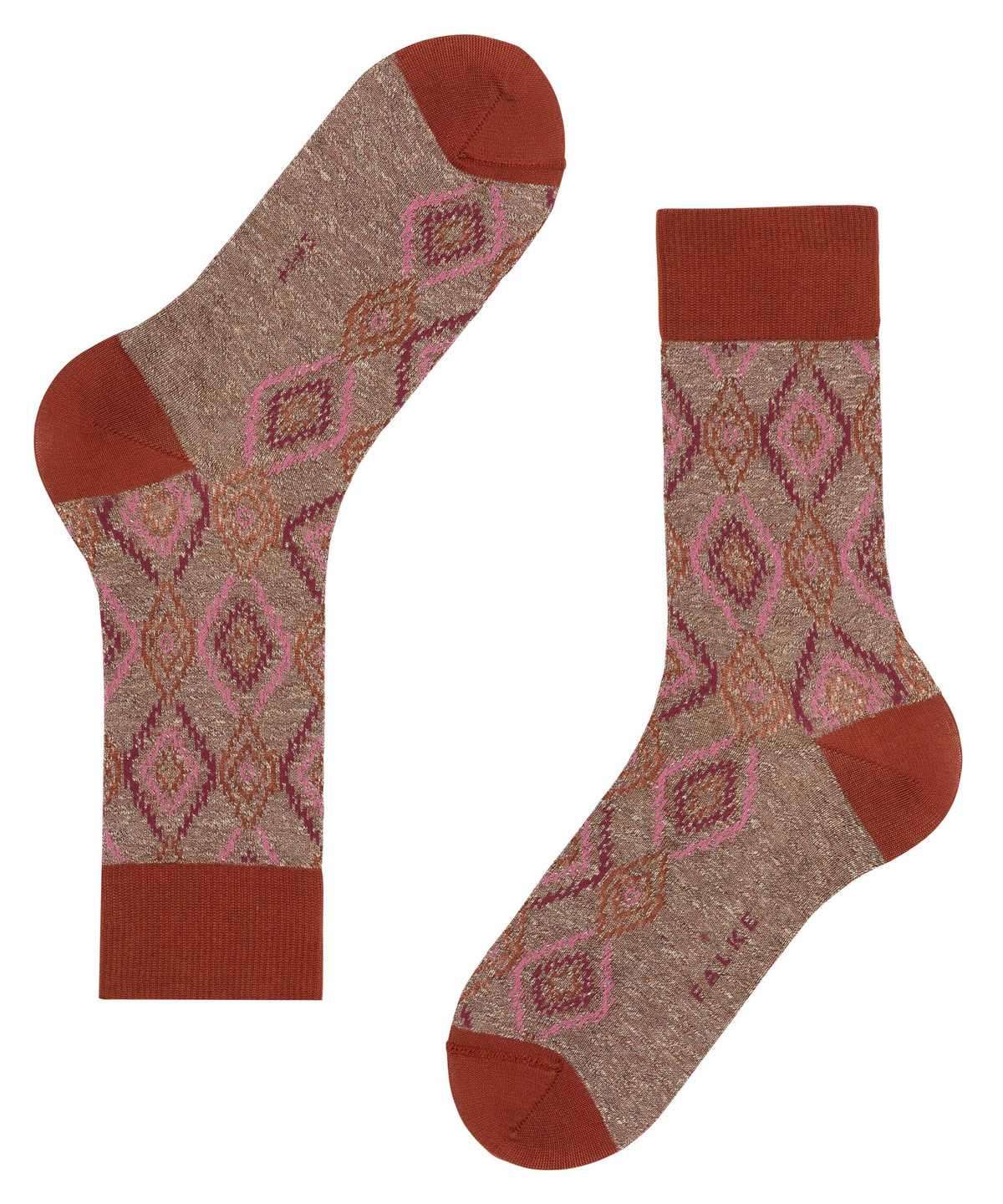 Skarpetki Falke Ikat Spell Socks Męskie Brązowe | XLIHGQ-657