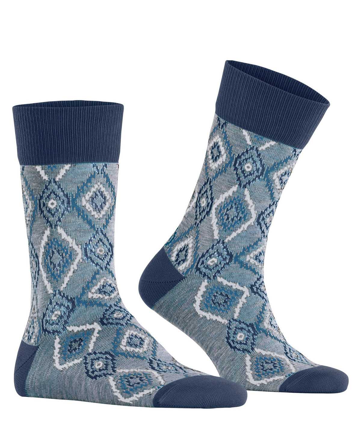 Skarpetki Falke Ikat Spell Socks Męskie Niebieskie | ECIBKF-279